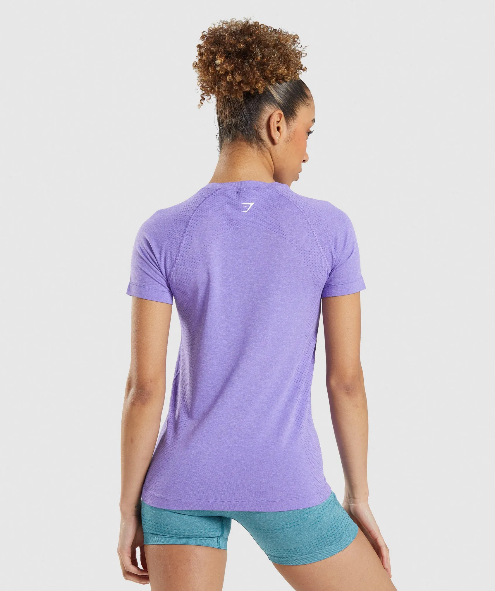 Gymshark Vital Light T-Shirt - Bright Purple Marl sold by Gymshark product image thumbnail 2