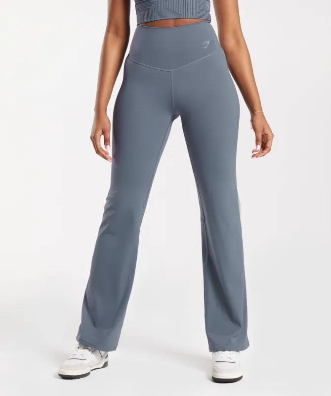 Gymshark Elevate Flared Leggings - Evening Blue sold by Gymshark