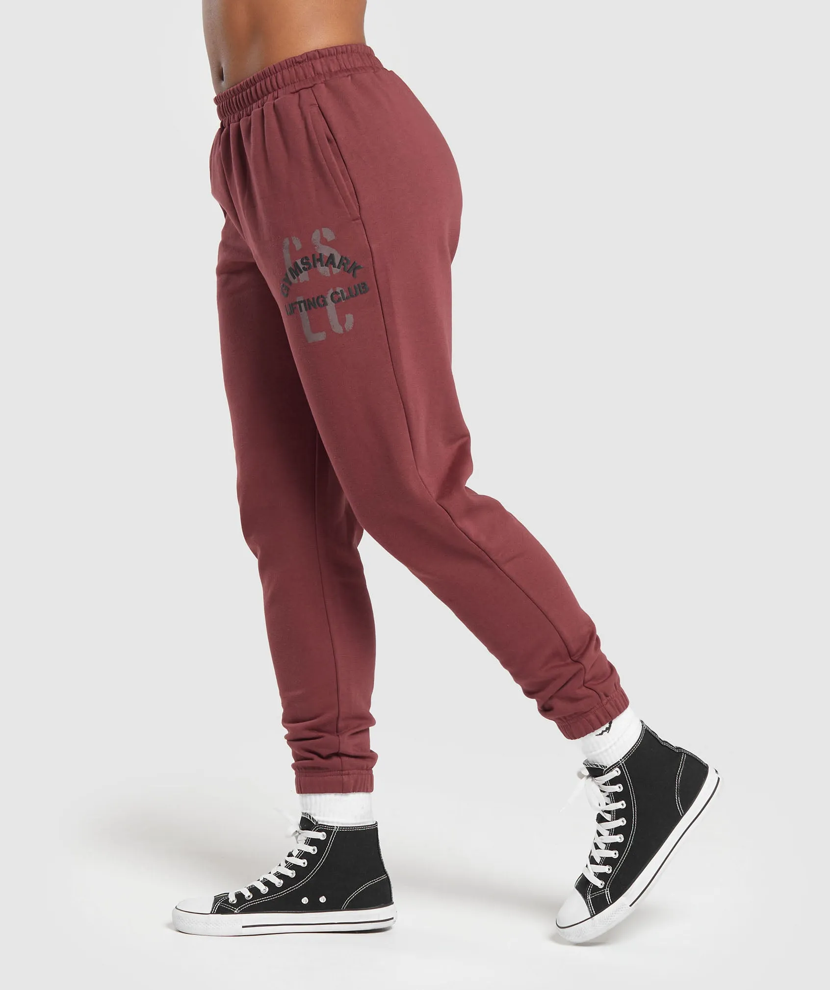 Gymshark Built Graphic Joggers - Washed Burgundy sold by Gymshark product image thumbnail 3