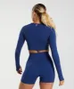 Gymshark Vital Crop Top - Stellar Blue Marl sold by Gymshark