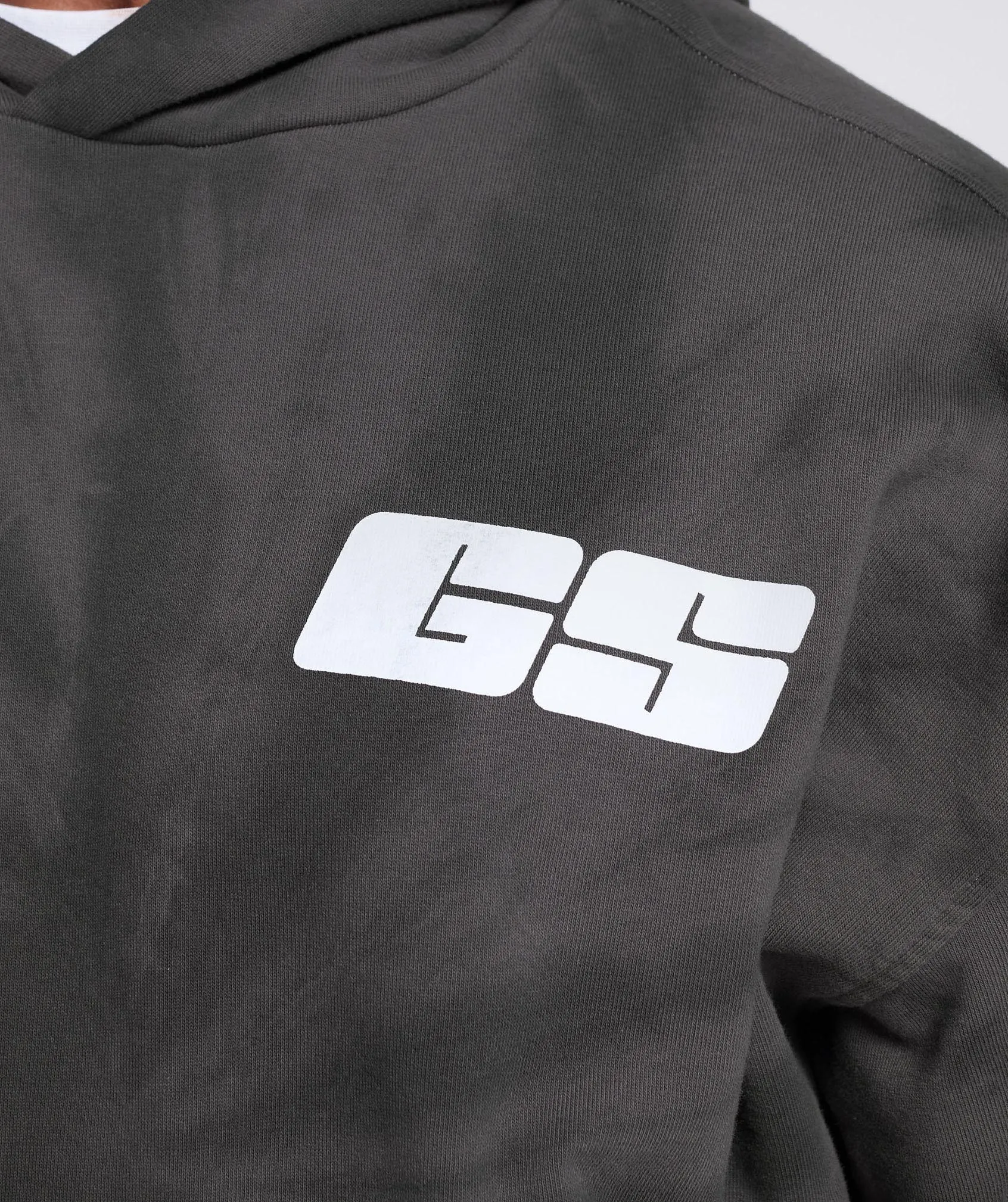 Gymshark Rest Day Hoodie - Silhouette Grey/Black/Spiral Optic Wash sold by Gymshark product image thumbnail 5