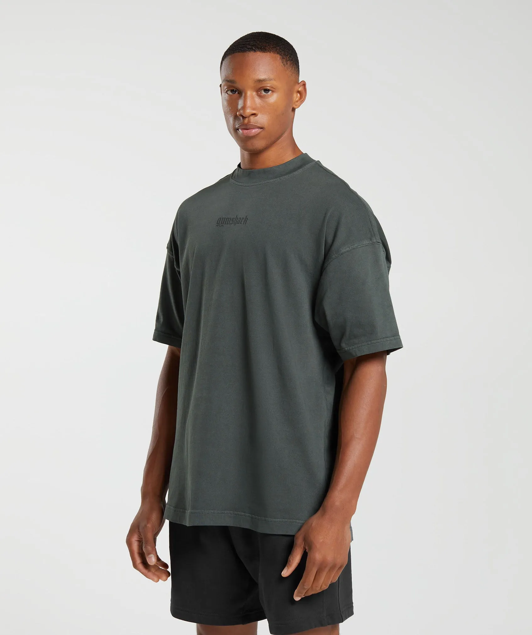 Gymshark Heavyweight T-Shirt - Deep Olive Green sold by Gymshark product image thumbnail 3