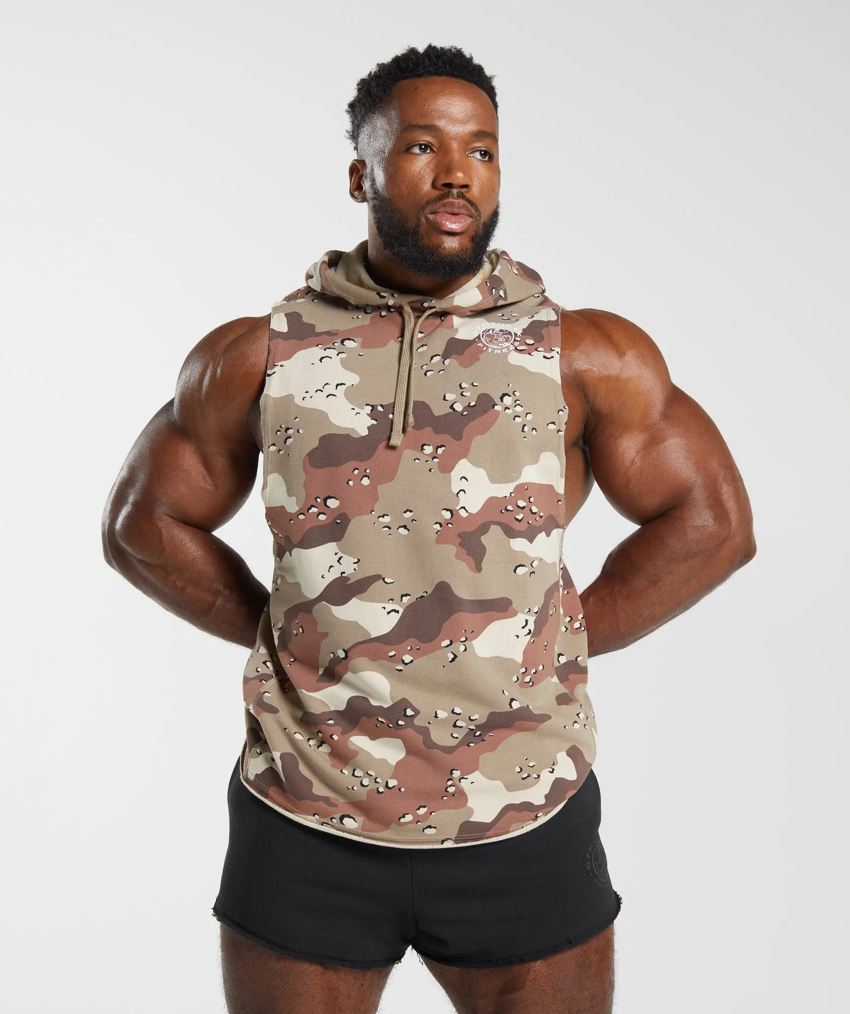 Gymshark Legacy Drop Arm Hoodie - Cement Brown sold by Gymshark