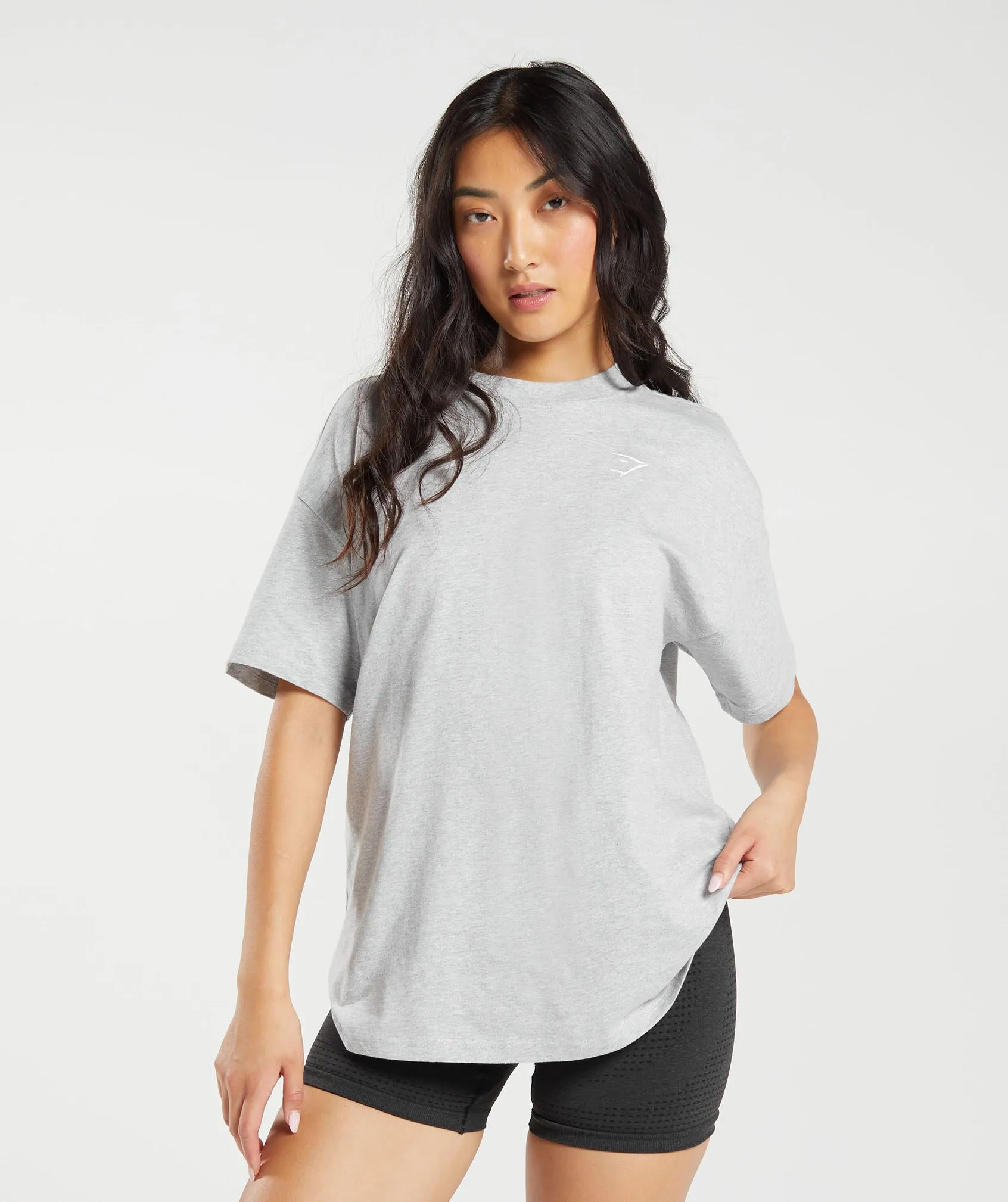Gymshark Training Oversized T-Shirt - Light Grey Marl sold by Gymshark
