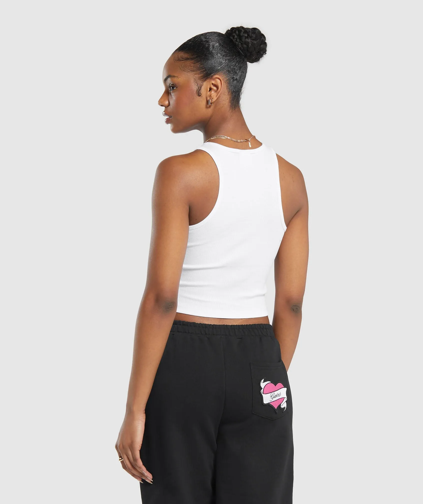 Gymshark Tattoo Midi Tank - White sold by Gymshark product image thumbnail 2