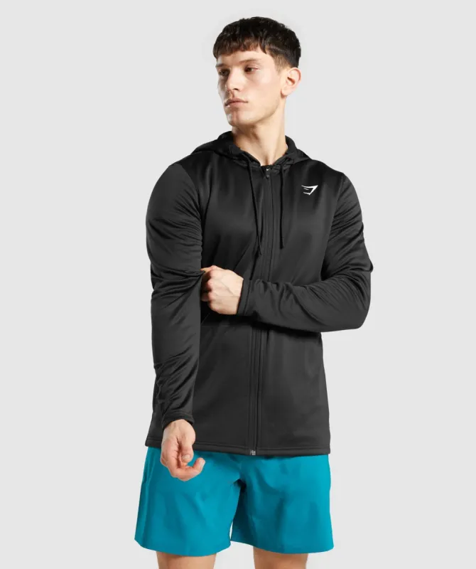 Gymshark Arrival Zip Up Hoodie - Black sold by Gymshark