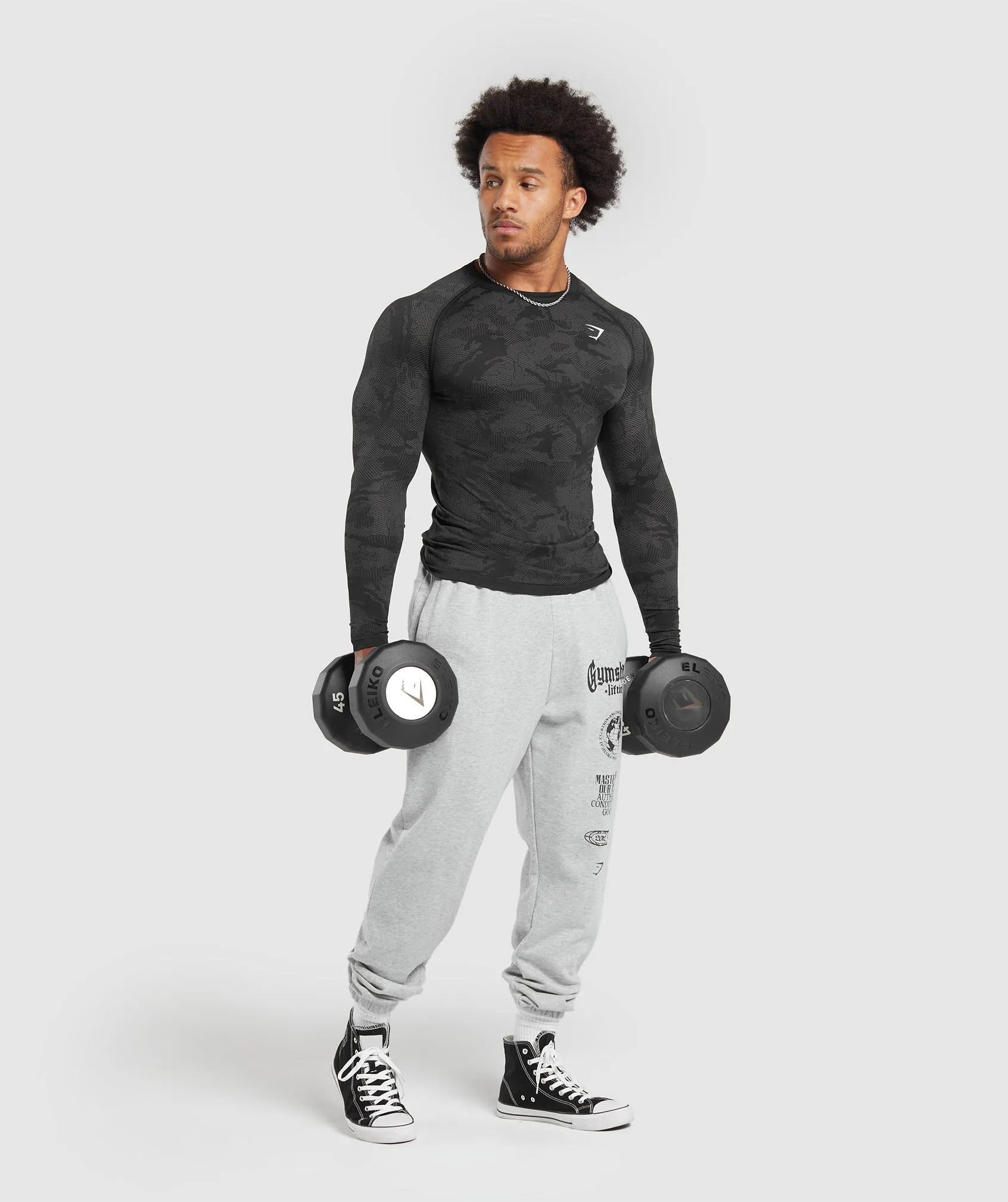 Gymshark Global Lifting Oversized Essential Joggers - Grey sold by Gymshark product image thumbnail 5