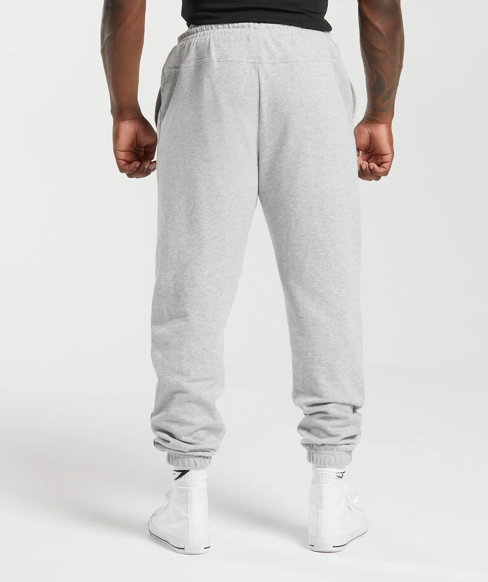 Gymshark Global Lifting Oversized Essential Joggers - Grey sold by Gymshark product image thumbnail 3