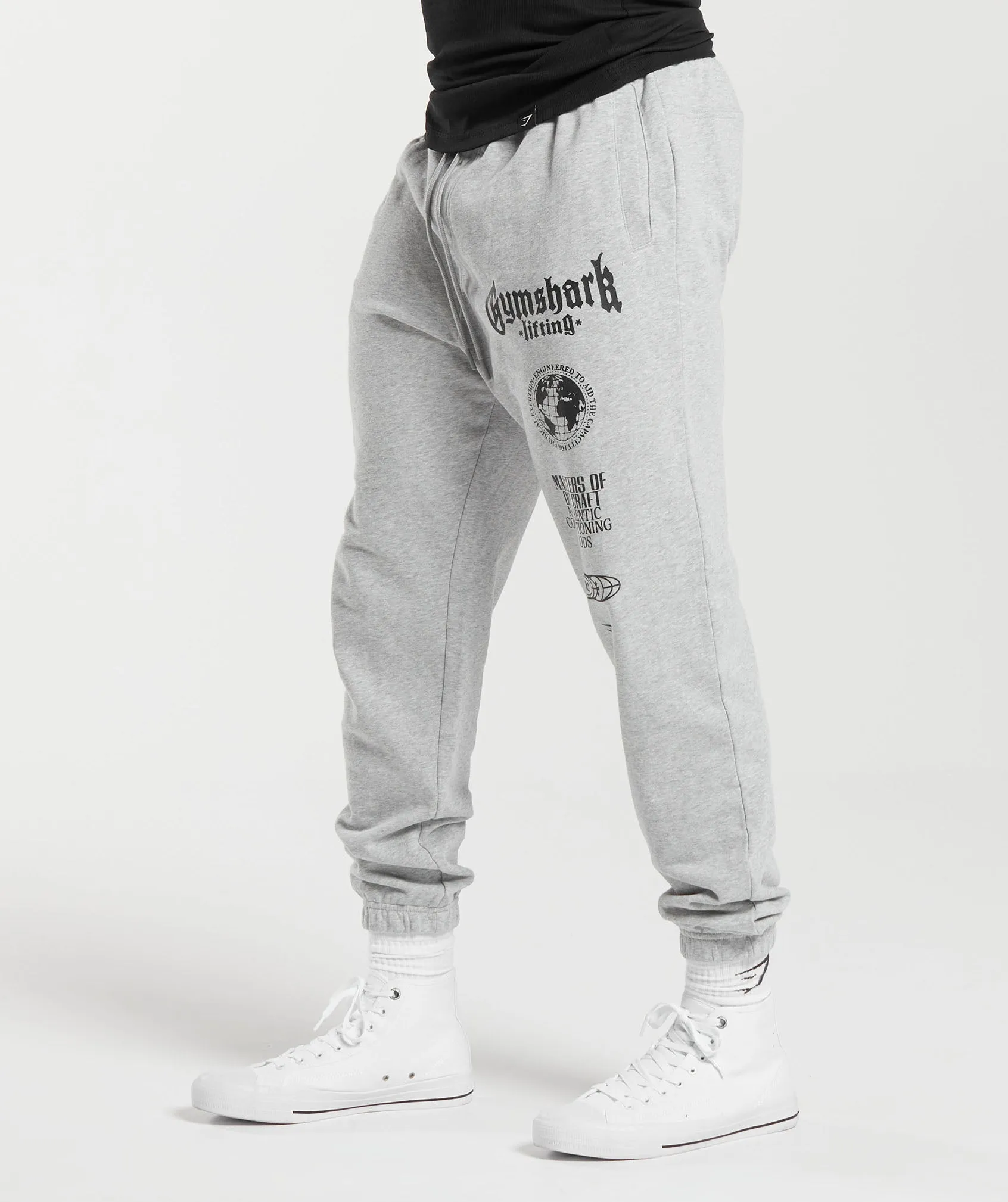 Gymshark Global Lifting Oversized Essential Joggers - Grey sold by Gymshark product image thumbnail 4