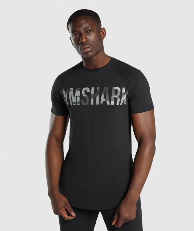 Gymshark Bold T-Shirt - Black/Camo sold by Gymshark