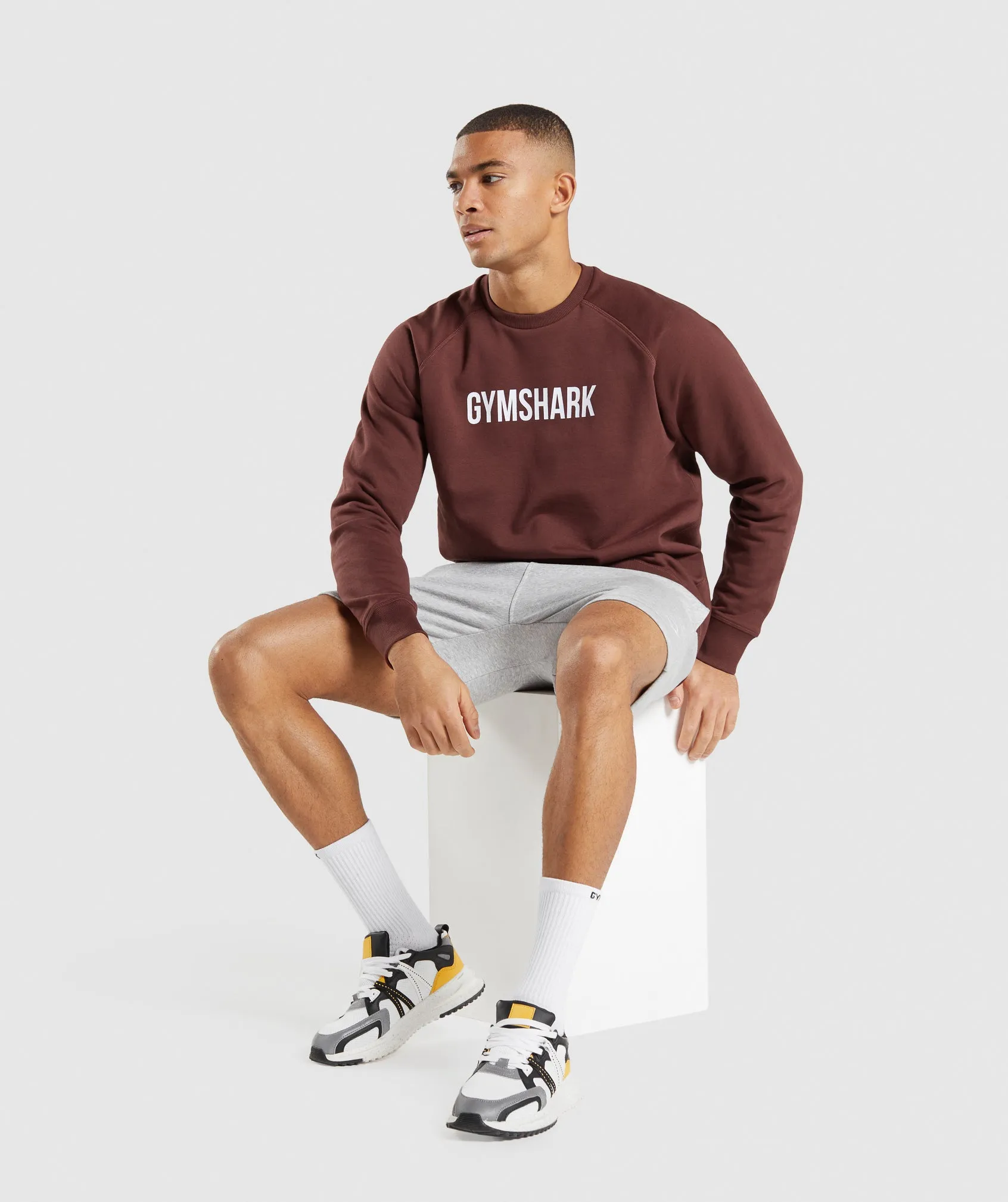 Gymshark Apollo Crew - Cherry Brown sold by Gymshark product image thumbnail 4