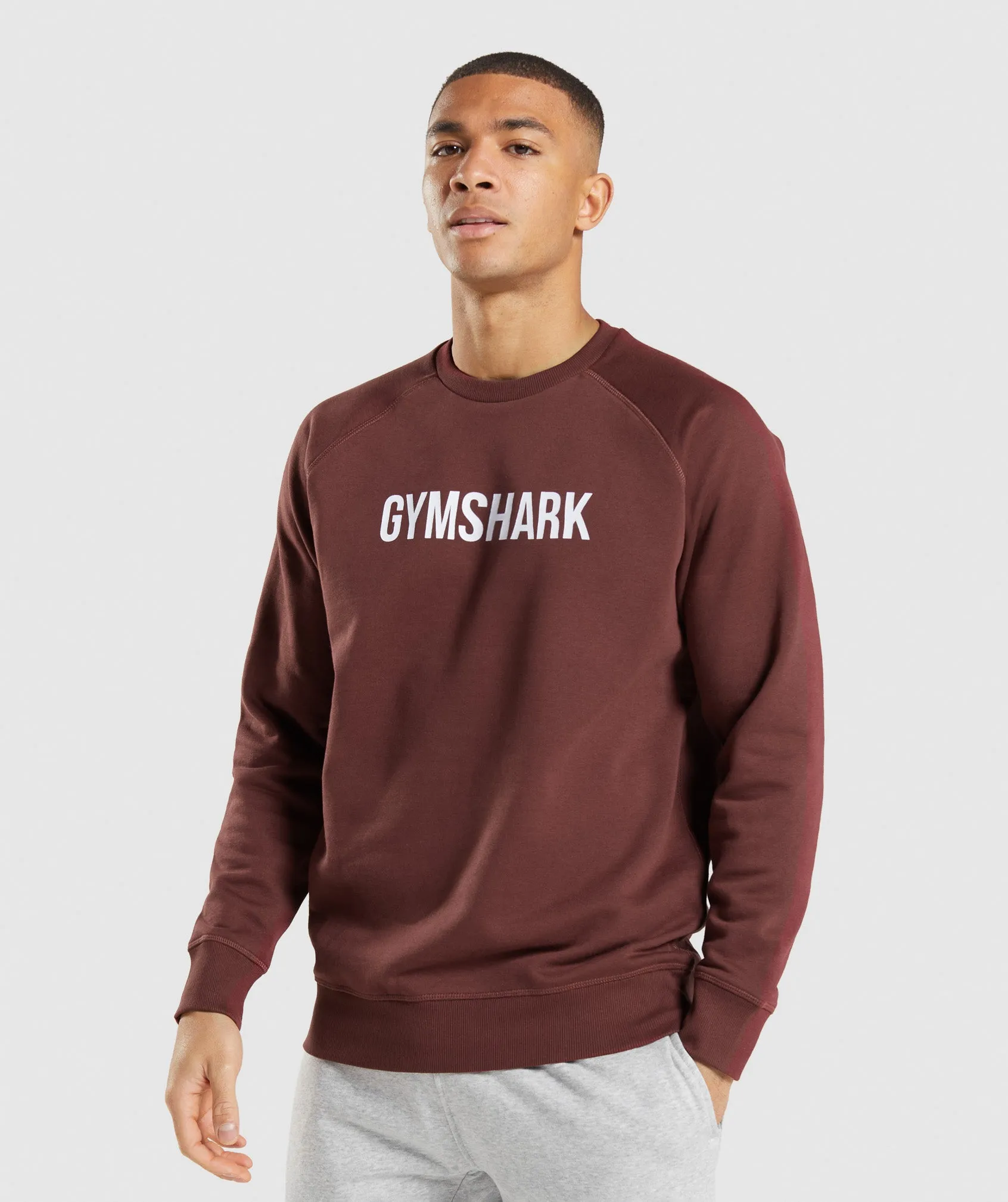 Gymshark Apollo Crew - Cherry Brown sold by Gymshark