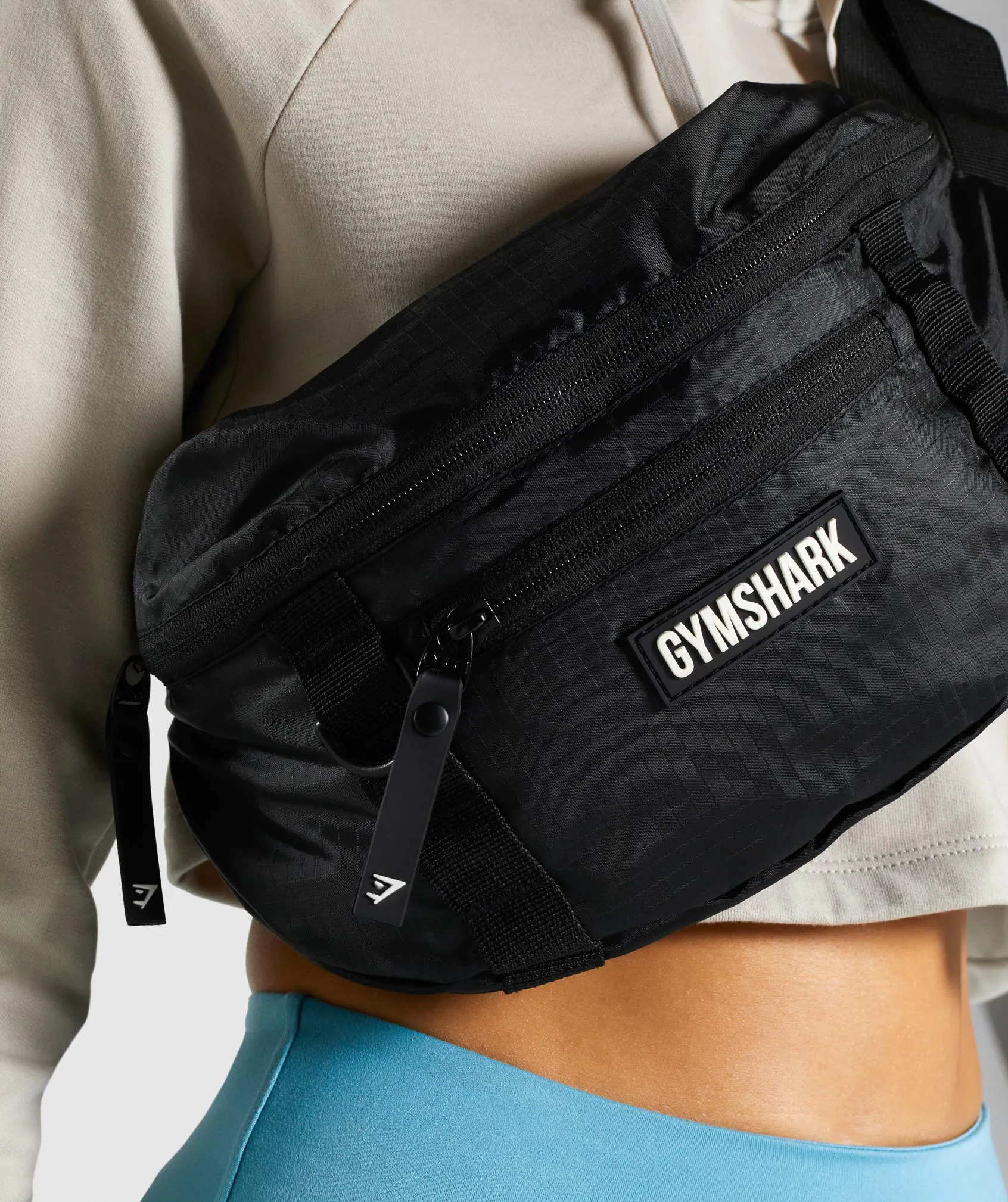 Gymshark GS Cross Body Bag - Black sold by Gymshark product image thumbnail 5