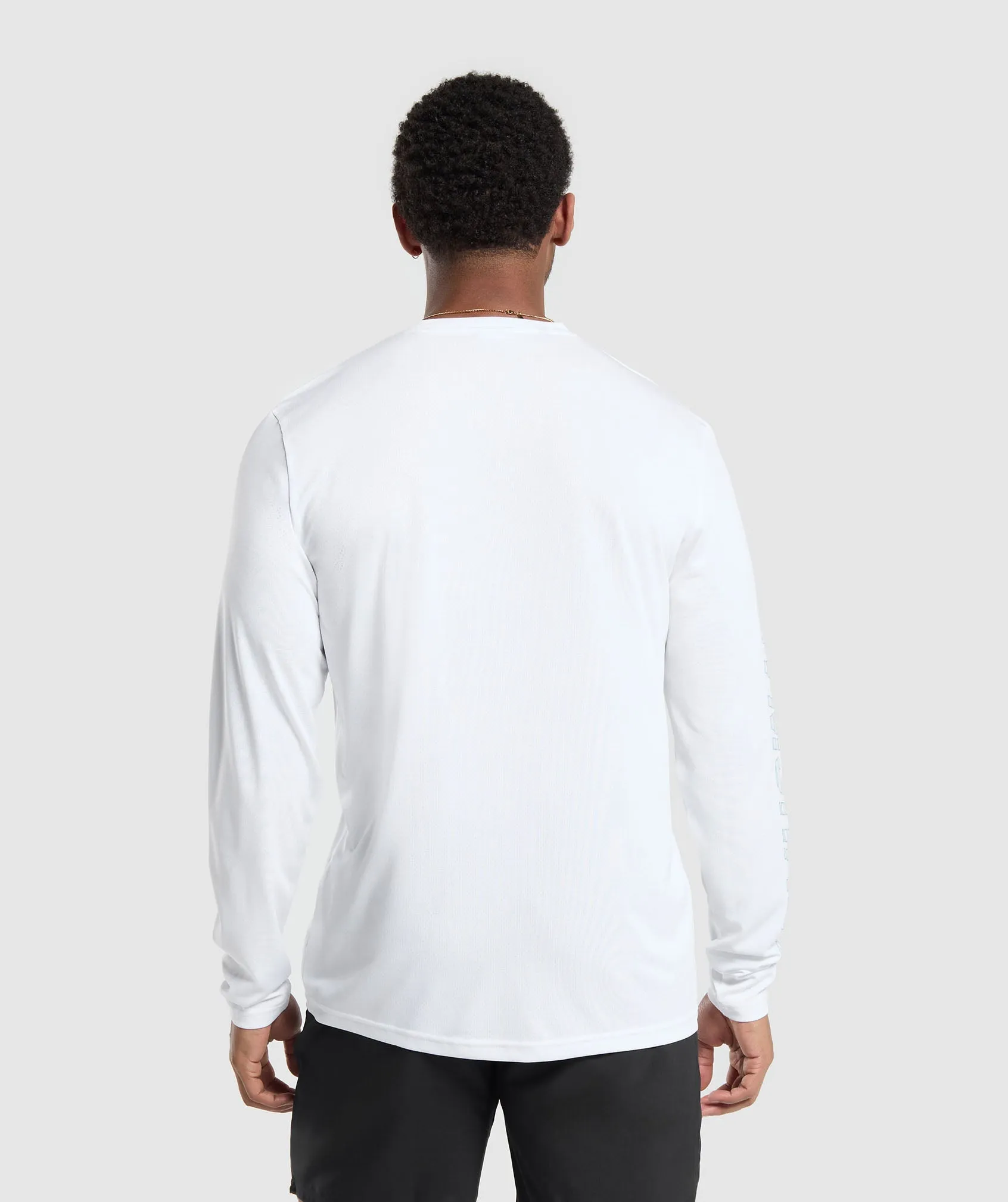 Gymshark Conditioning Goods Long Sleeve T-Shirt - White sold by Gymshark product image thumbnail 2