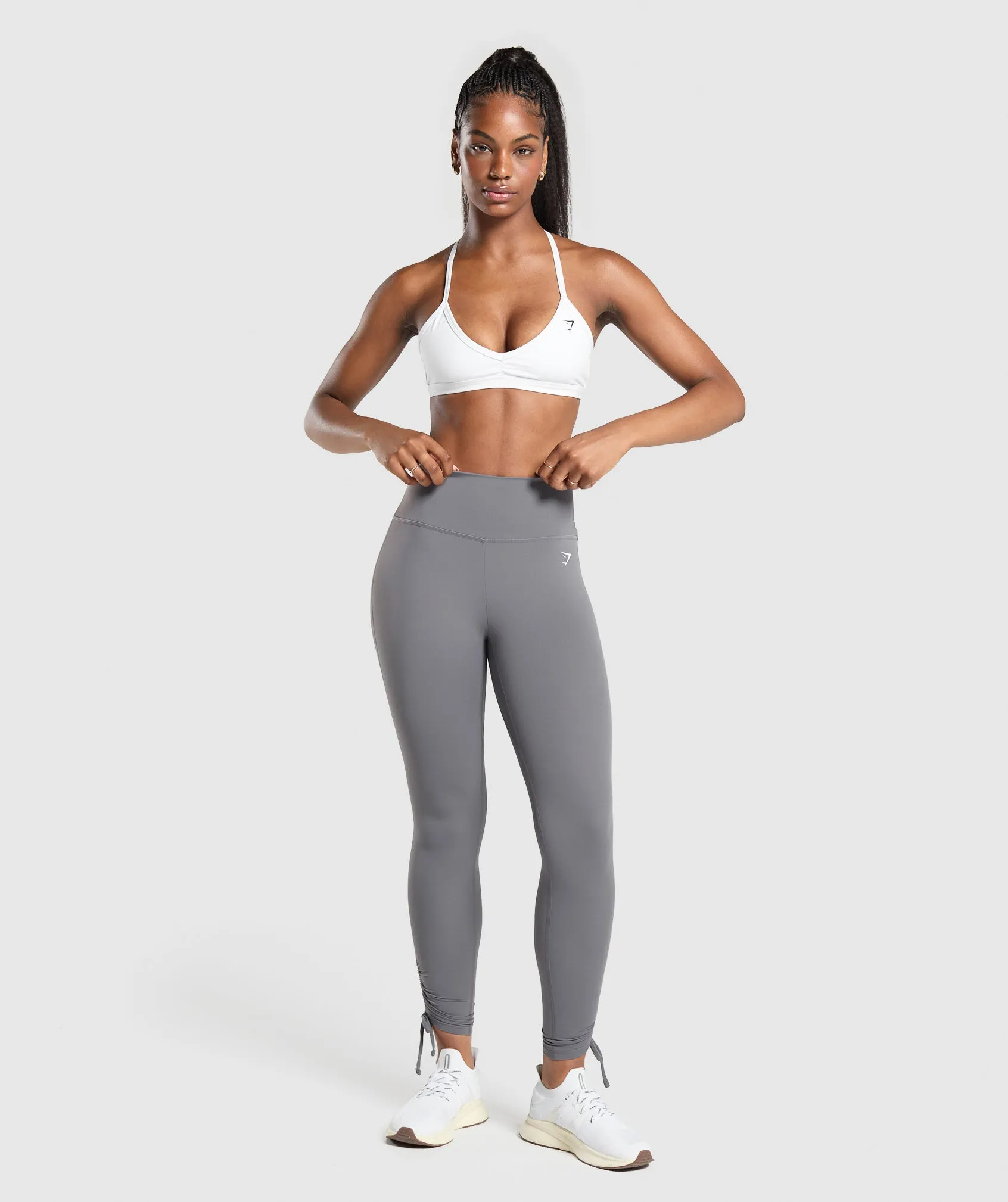 Gymshark Ribbon Ankle Legging - Brushed Grey sold by Gymshark product image thumbnail 4