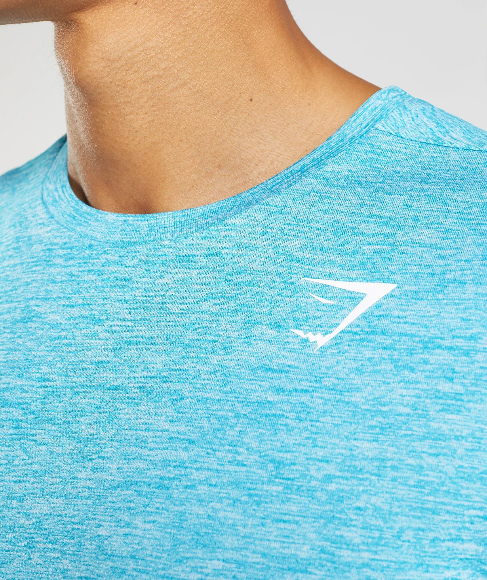 Gymshark Arrival Marl T-Shirt - Shark Blue/White Marl sold by Gymshark product image thumbnail 3