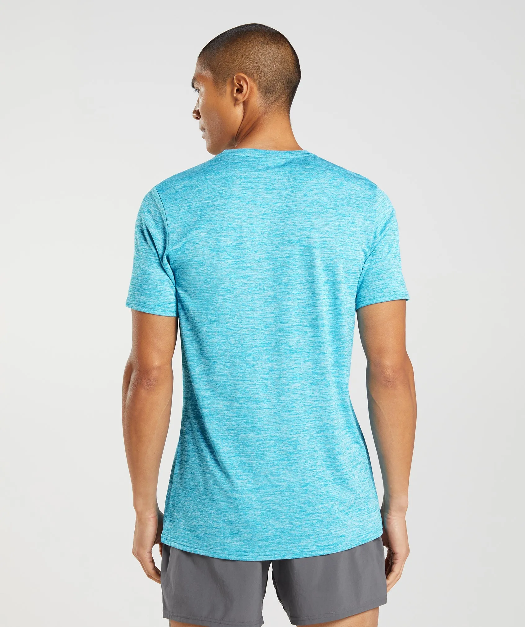 Gymshark Arrival Marl T-Shirt - Shark Blue/White Marl sold by Gymshark product image thumbnail 2
