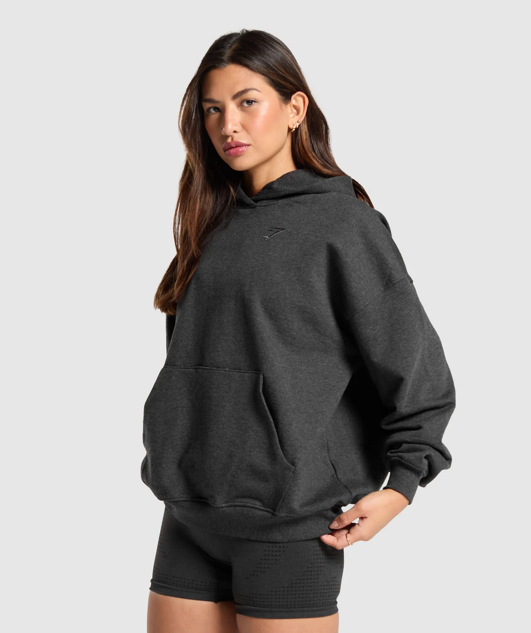 Gymshark Rest Day Sweats Hoodie - Black Marl sold by Gymshark product image thumbnail 3