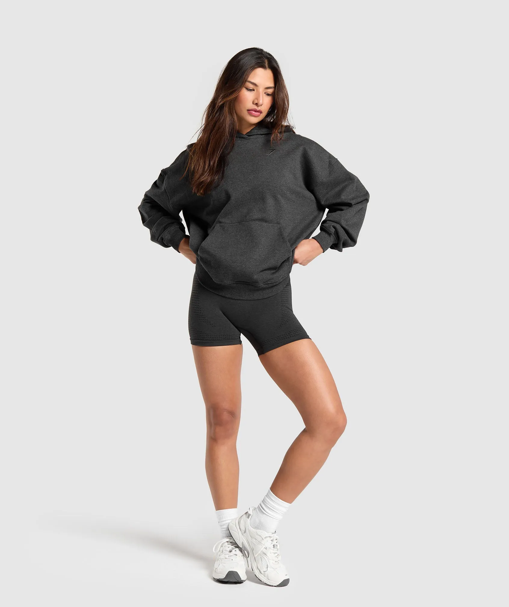 Gymshark Rest Day Sweats Hoodie - Black Marl sold by Gymshark product image thumbnail 4