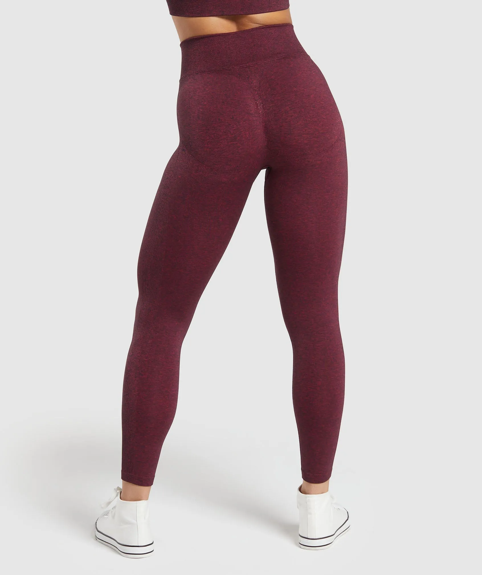 Gymshark Lift Contour Seamless Leggings - Vintage Pink/Black Marl sold by Gymshark product image thumbnail 5