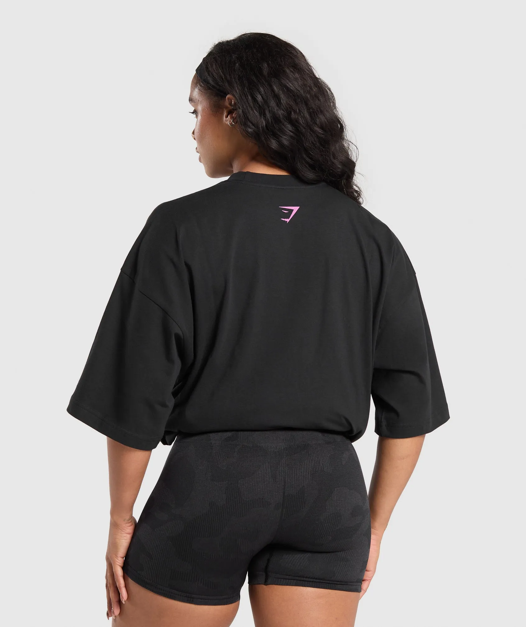 Gymshark Strong Women Oversized T-Shirt - Black sold by Gymshark product image thumbnail 2