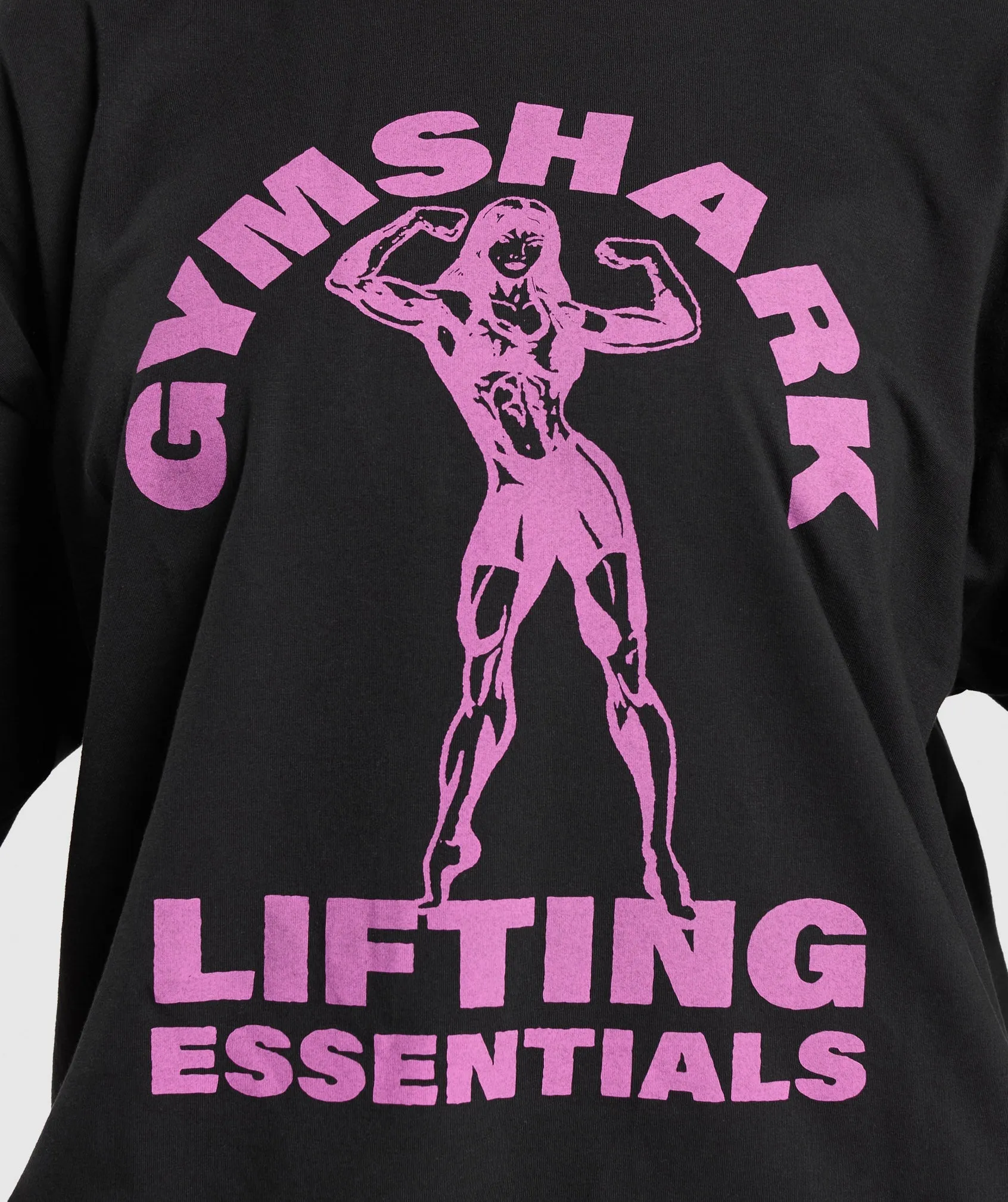 Gymshark Strong Women Oversized T-Shirt - Black sold by Gymshark product image thumbnail 5