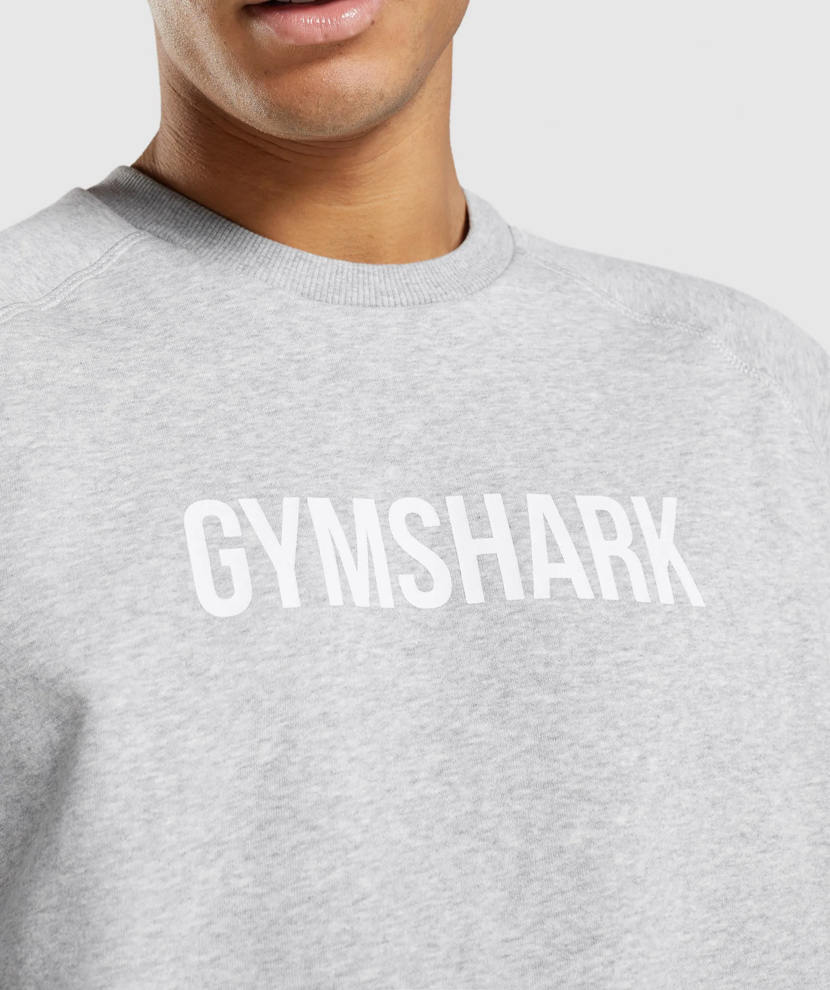 Gymshark Apollo Crew - Light Grey Marl sold by Gymshark product image thumbnail 3