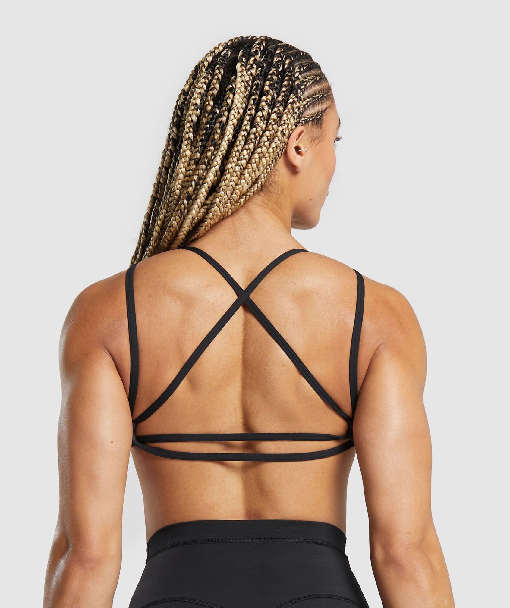 Gymshark Back Gain Sports Bra - Black sold by Gymshark