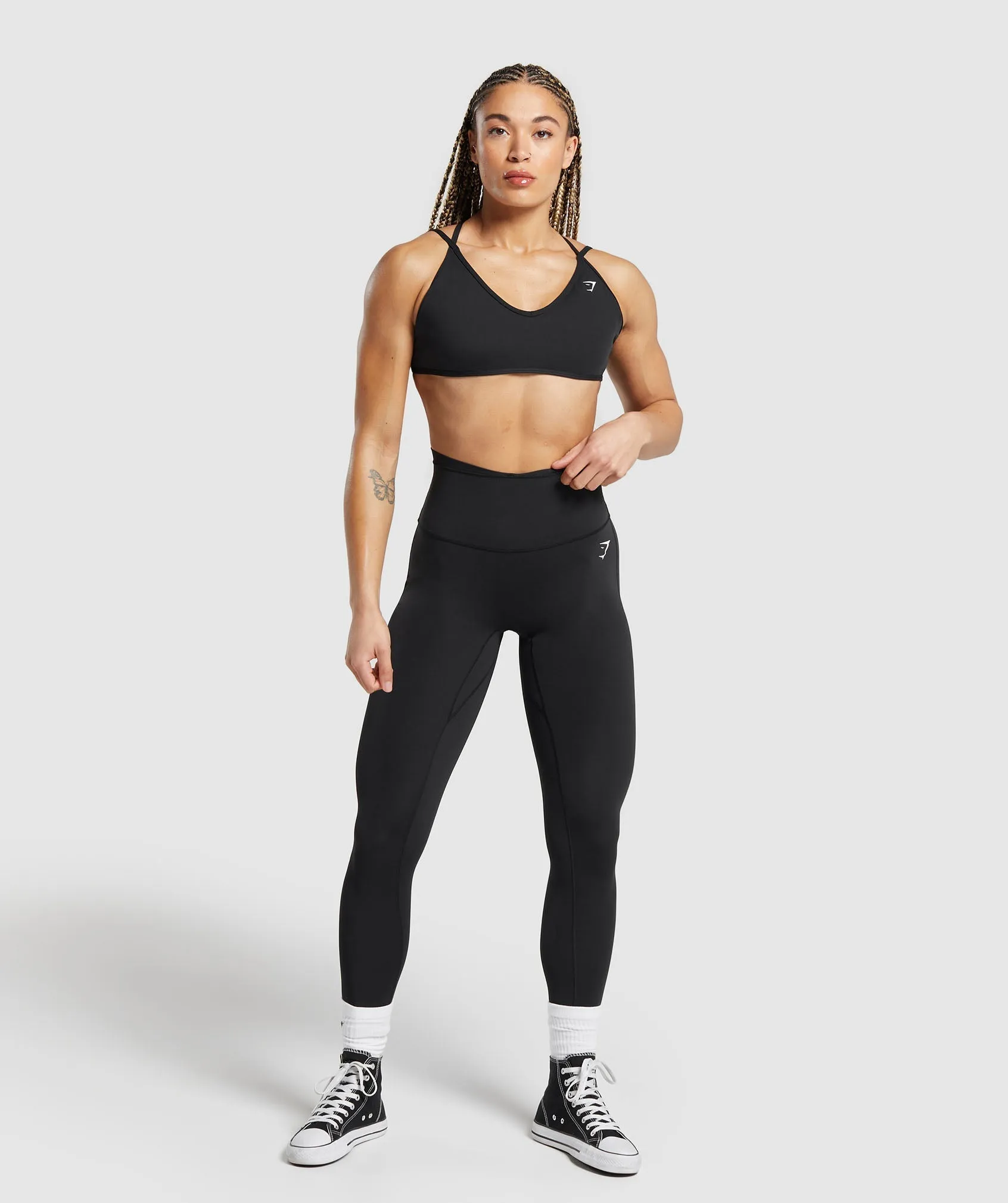 Gymshark Back Gains Sports Bra - Black sold by Gymshark product image thumbnail 5
