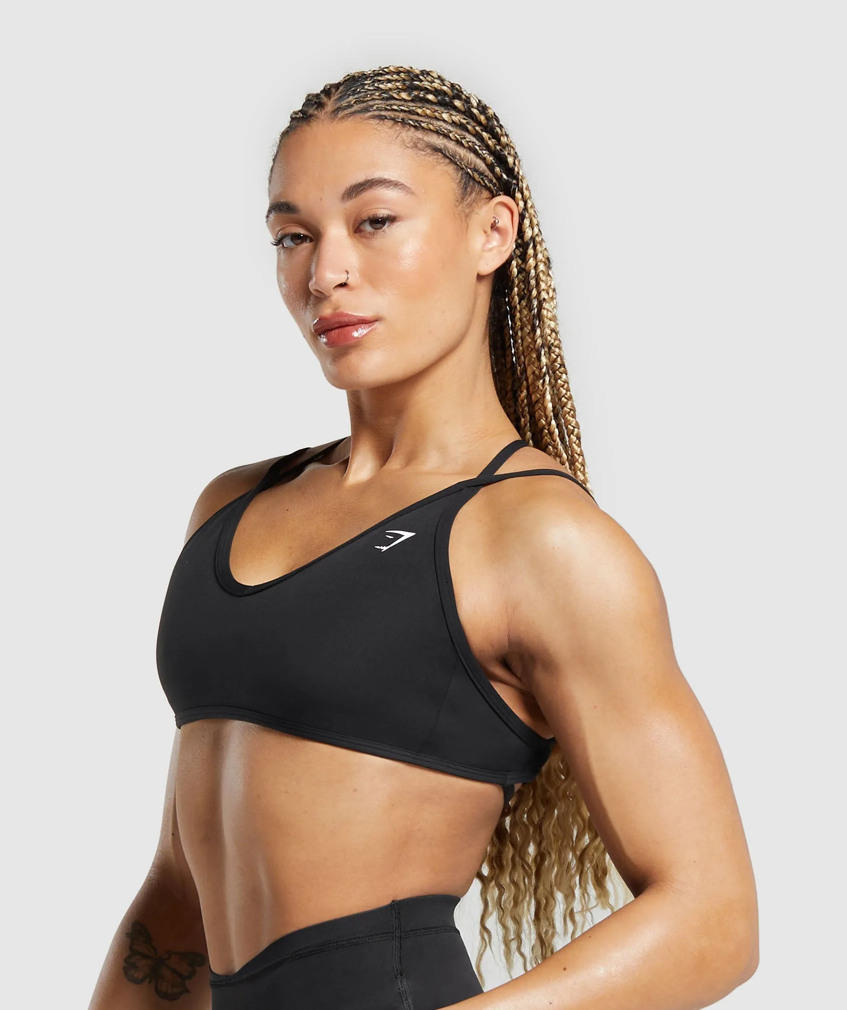 Gymshark Back Gains Sports Bra - Black sold by Gymshark product image thumbnail 3