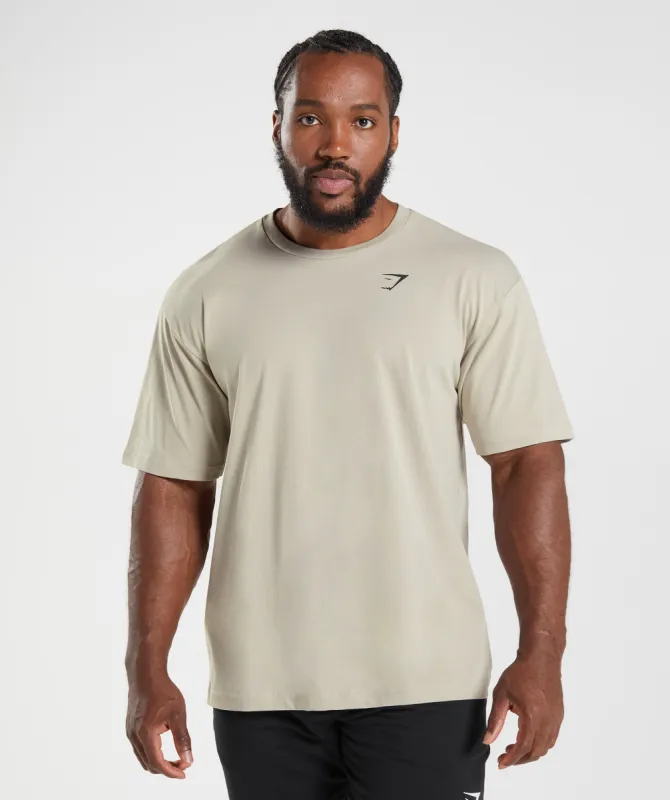 Gymshark Essential Oversized T-Shirt - Pebble Grey sold by Gymshark