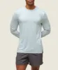 Gymshark everywear Tech Long Sleeve Tee - Ice Grey sold by Gymshark