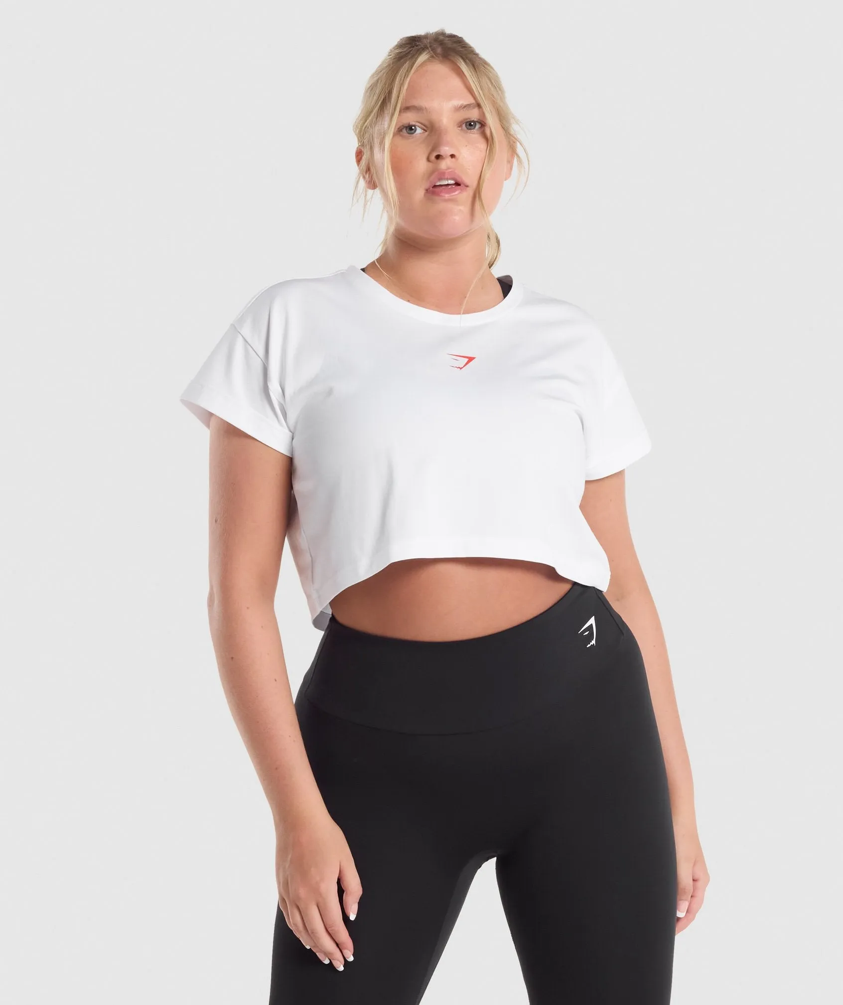 Gymshark Training Alone Graphic Crop T-Shirt - White sold by Gymshark product image thumbnail 2