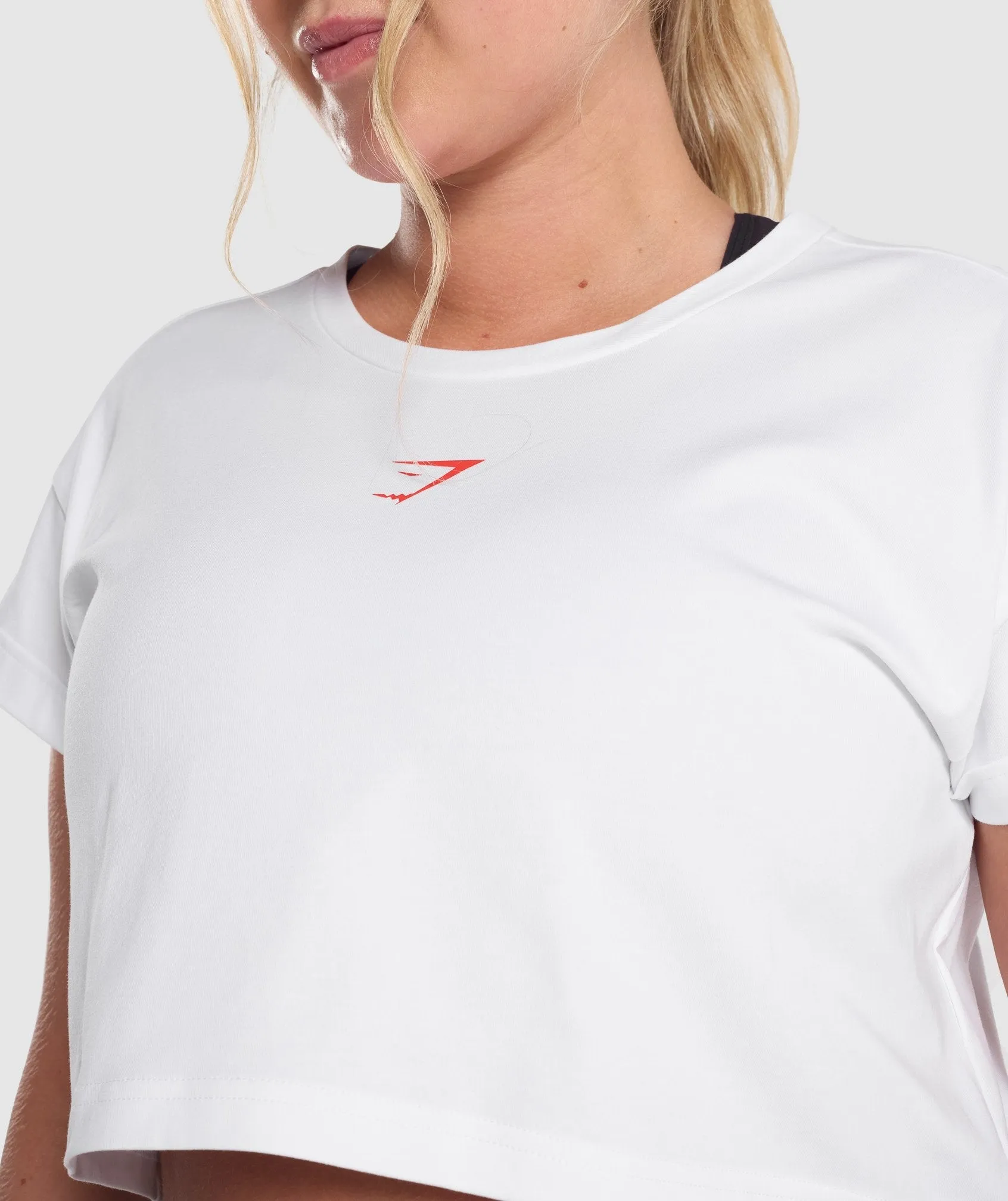 Gymshark Training Alone Graphic Crop T-Shirt - White sold by Gymshark product image thumbnail 5