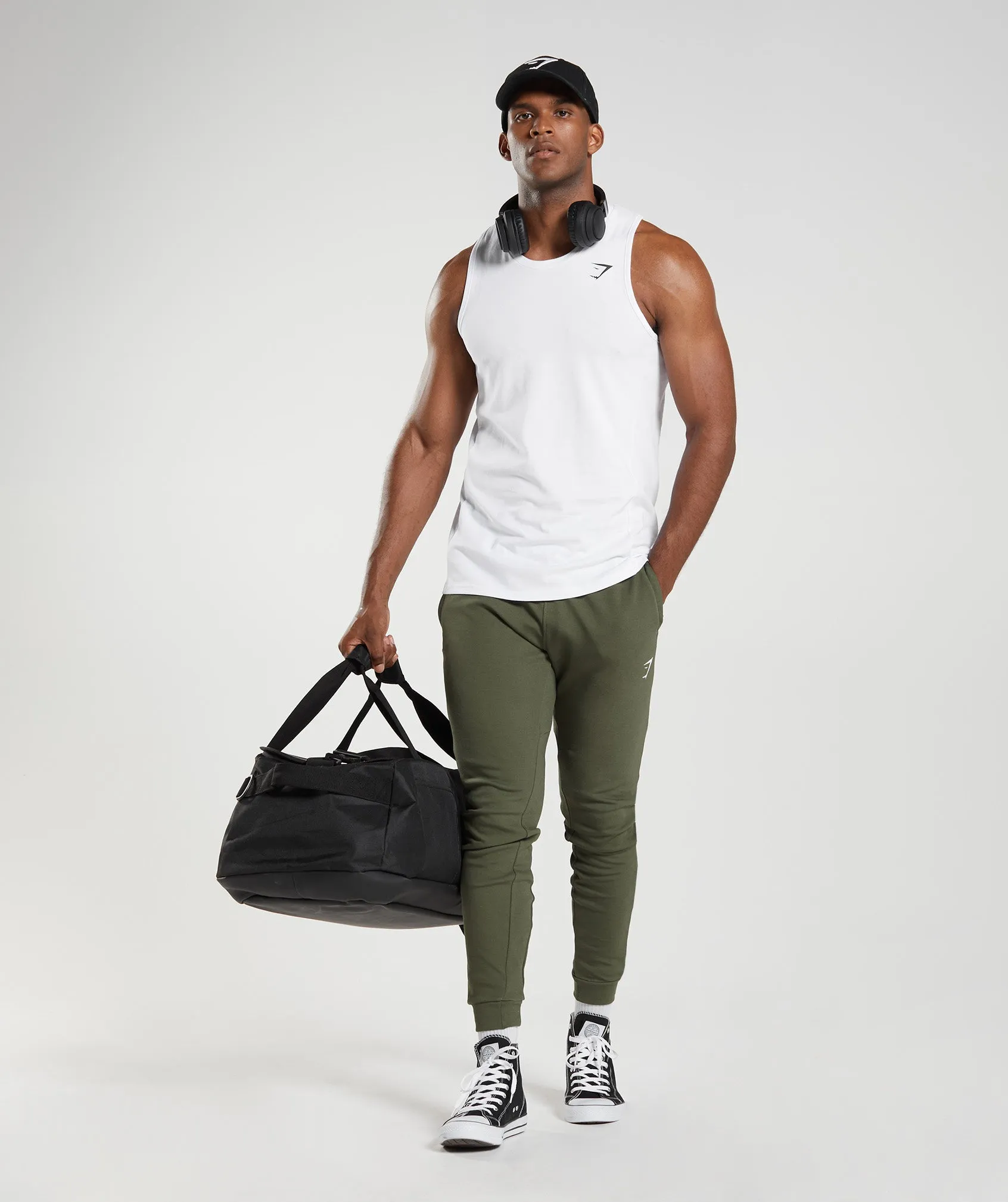 Gymshark React Joggers - Core Olive sold by Gymshark product image thumbnail 4