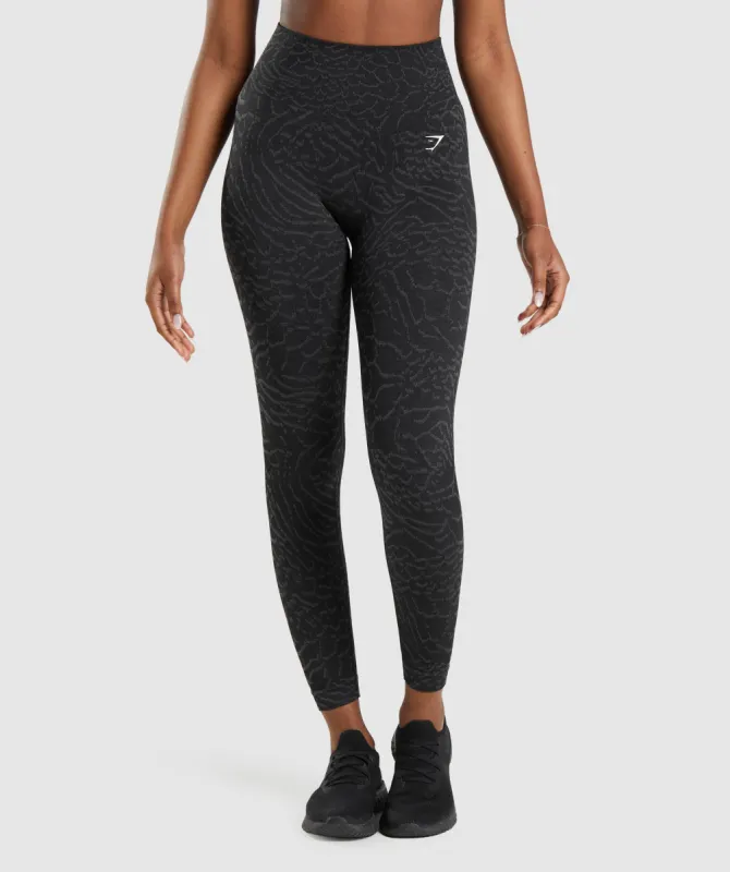 Gymshark Adapt Animal Seamless Leggings - Black sold by Gymshark