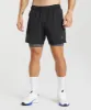 Gymshark Sport 7" 2 In 1 Shorts - Black/Silhouette Grey sold by Gymshark