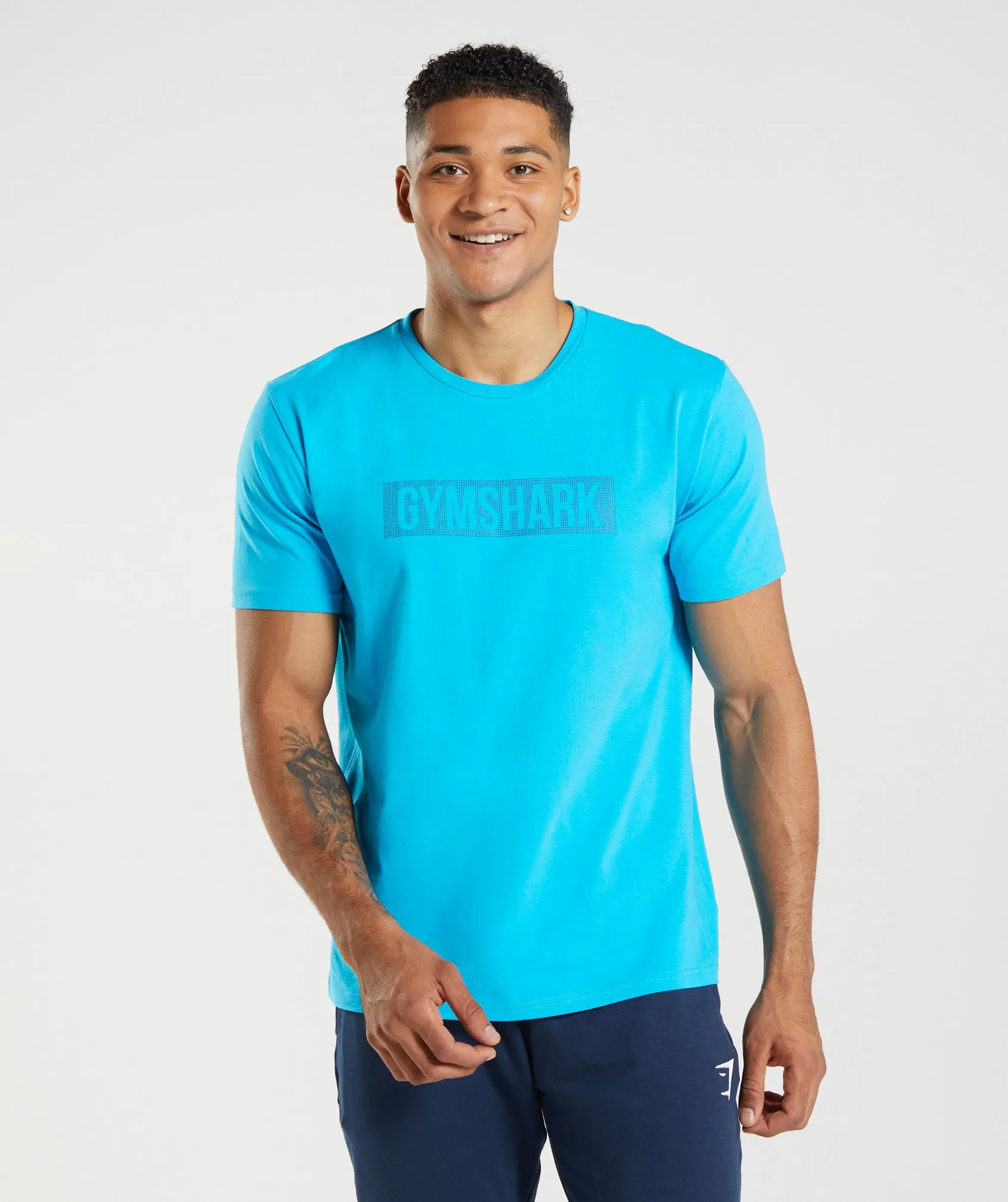 Gymshark Block T-Shirt - Shark Blue sold by Gymshark