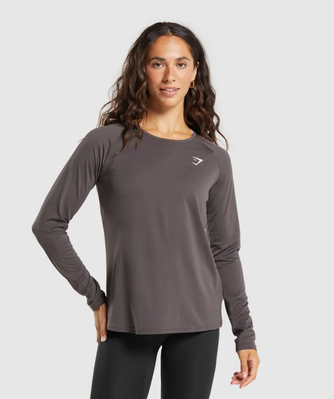 Gymshark Training Long Sleeve Top - Greyed Purple sold by Gymshark