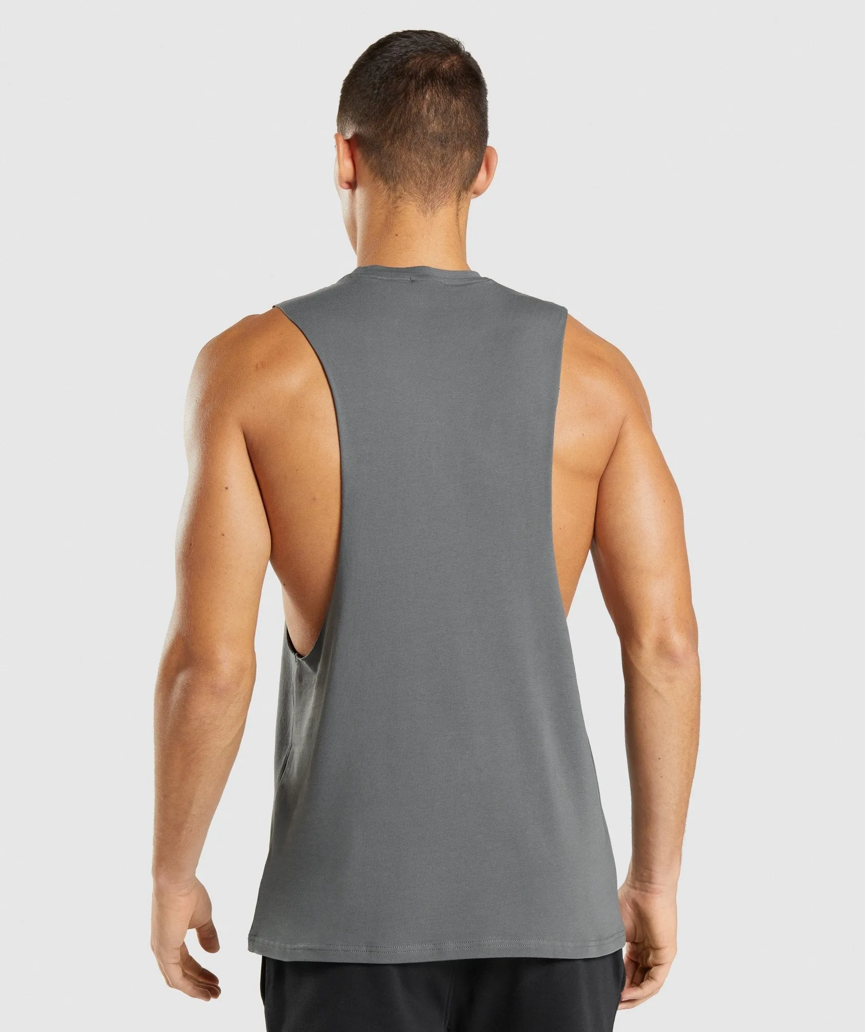 Gymshark Central Drop Arm Tank - Charcoal sold by Gymshark product image thumbnail 2
