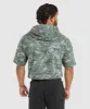 Gymshark Legacy Short Sleeve Crop Hoodie - Unit Green sold by Gymshark