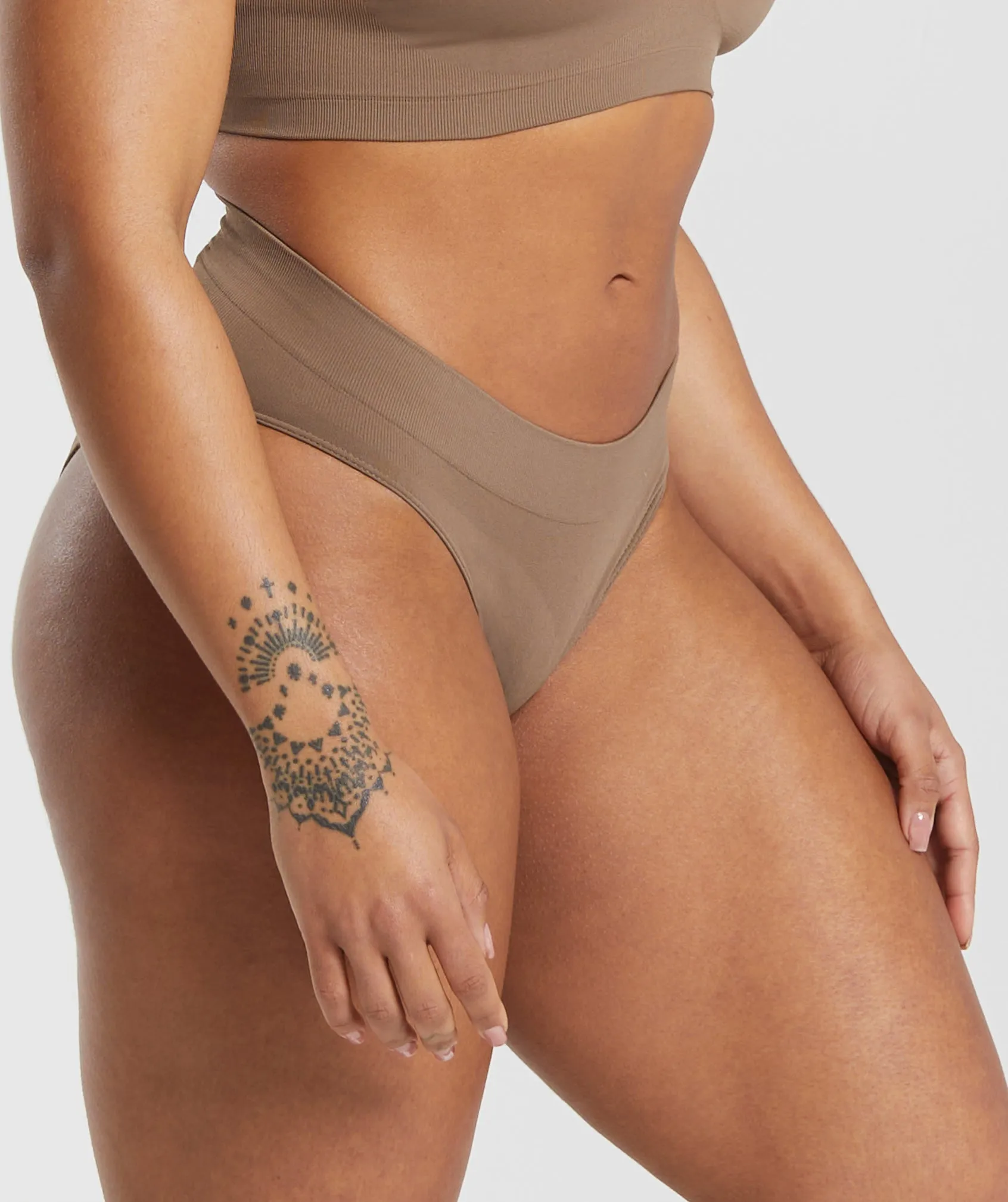 Gymshark Seamless Brief - Soul Brown sold by Gymshark product image thumbnail 3