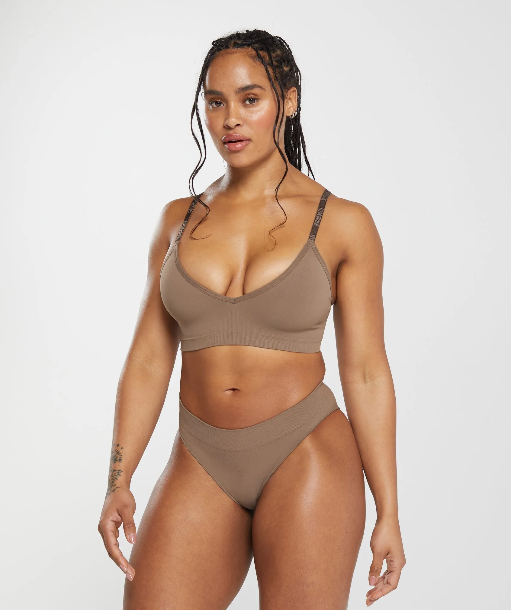 Gymshark Seamless Brief - Soul Brown sold by Gymshark product image thumbnail 5