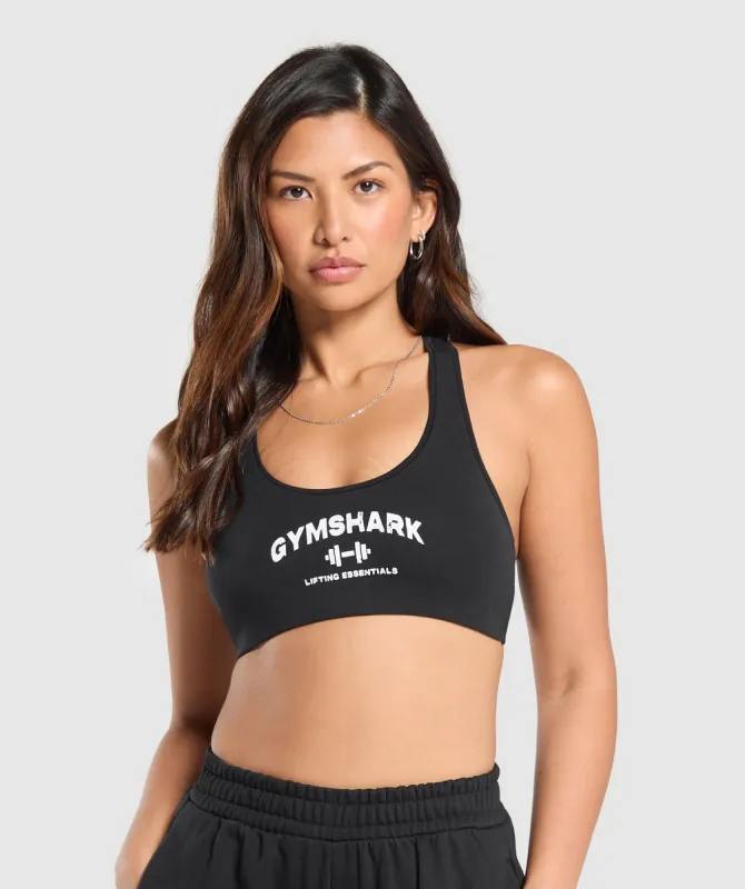 Gymshark Team GS Bralette - Black sold by Gymshark