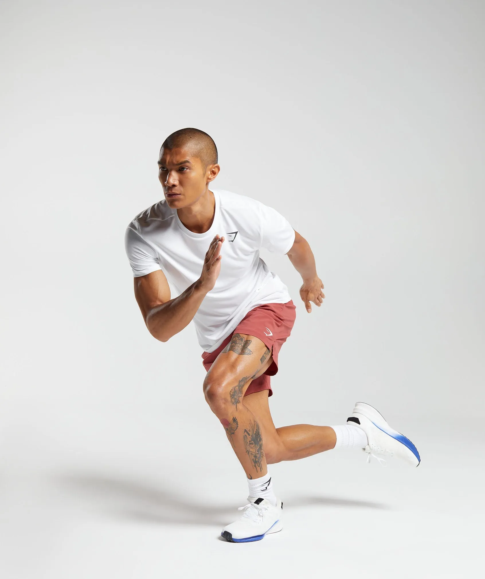 Gymshark Strike Shorts - Rust Red sold by Gymshark product image thumbnail 4