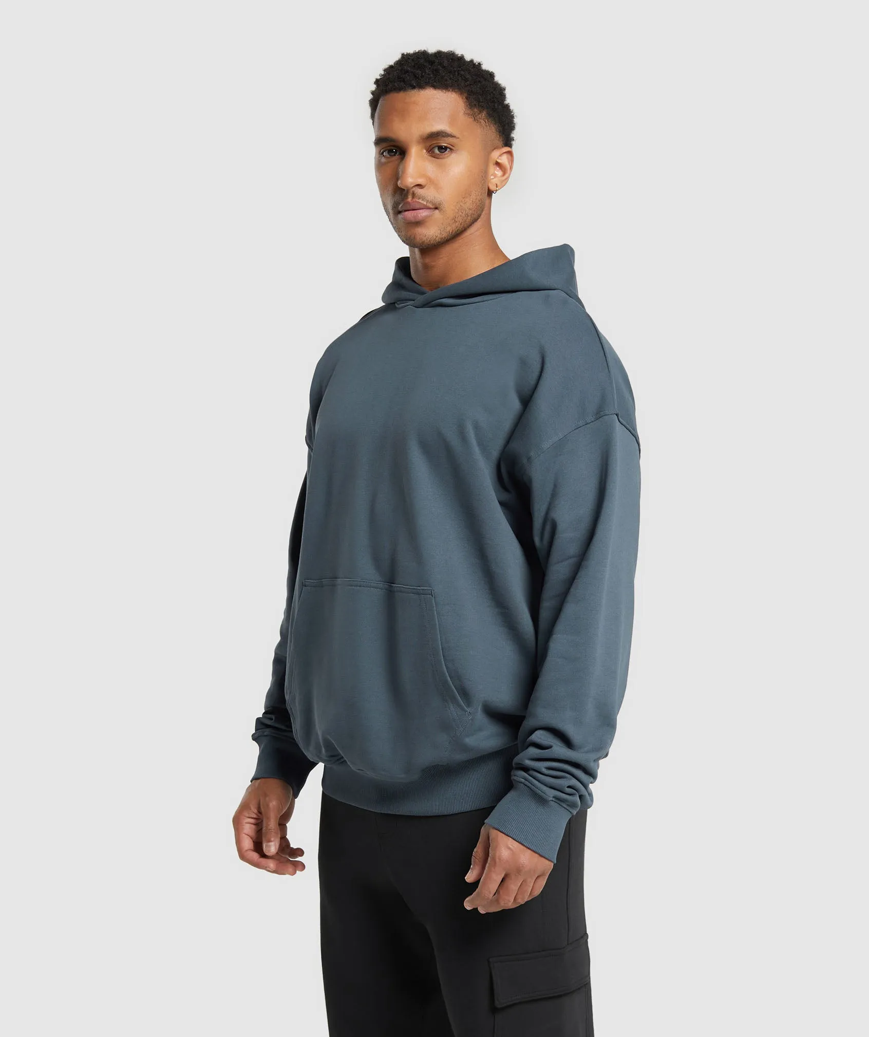 Gymshark Rest Day Essentials Hoodie - Titanium Blue sold by Gymshark product image thumbnail 2