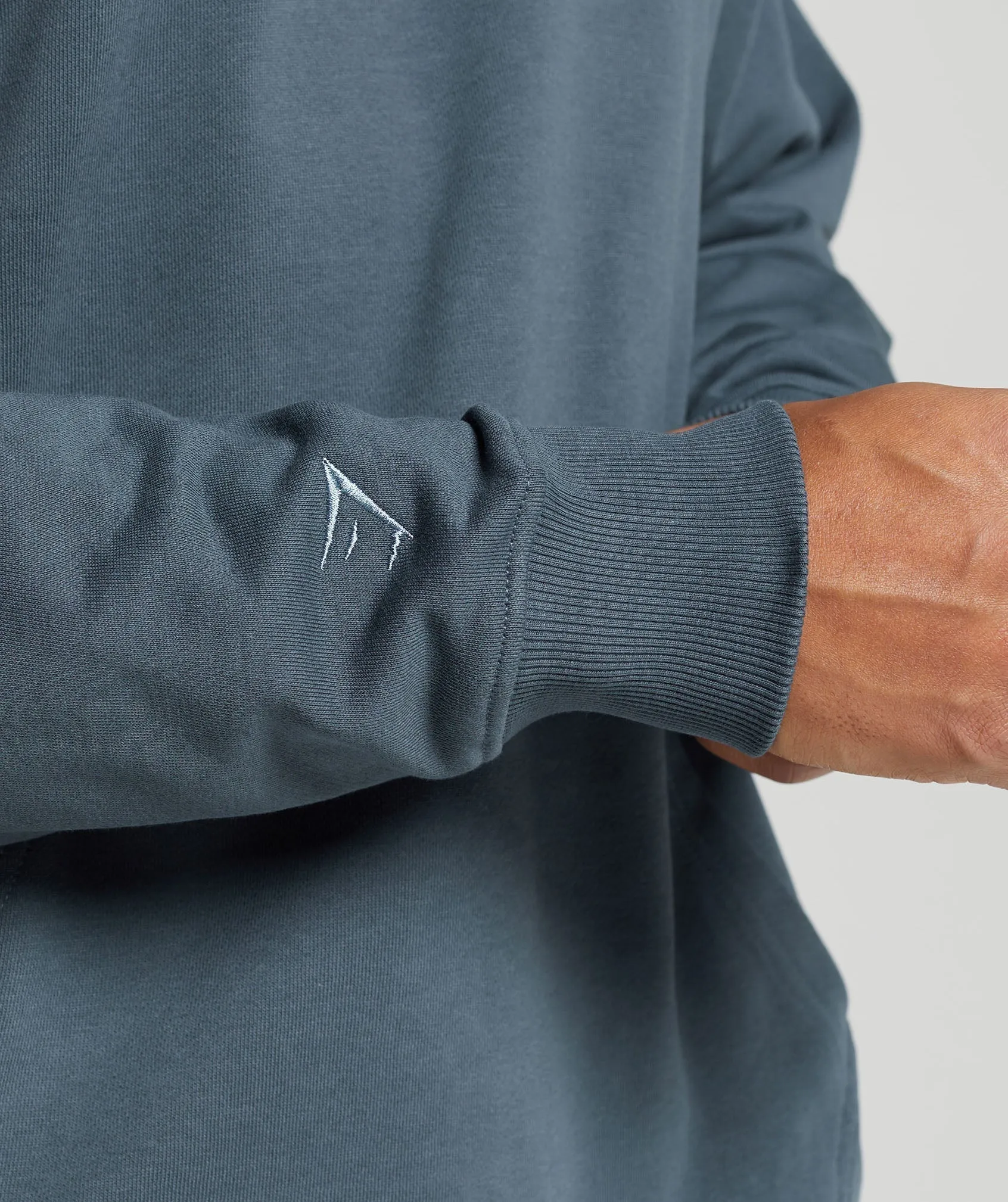 Gymshark Rest Day Essentials Hoodie - Titanium Blue sold by Gymshark product image thumbnail 5