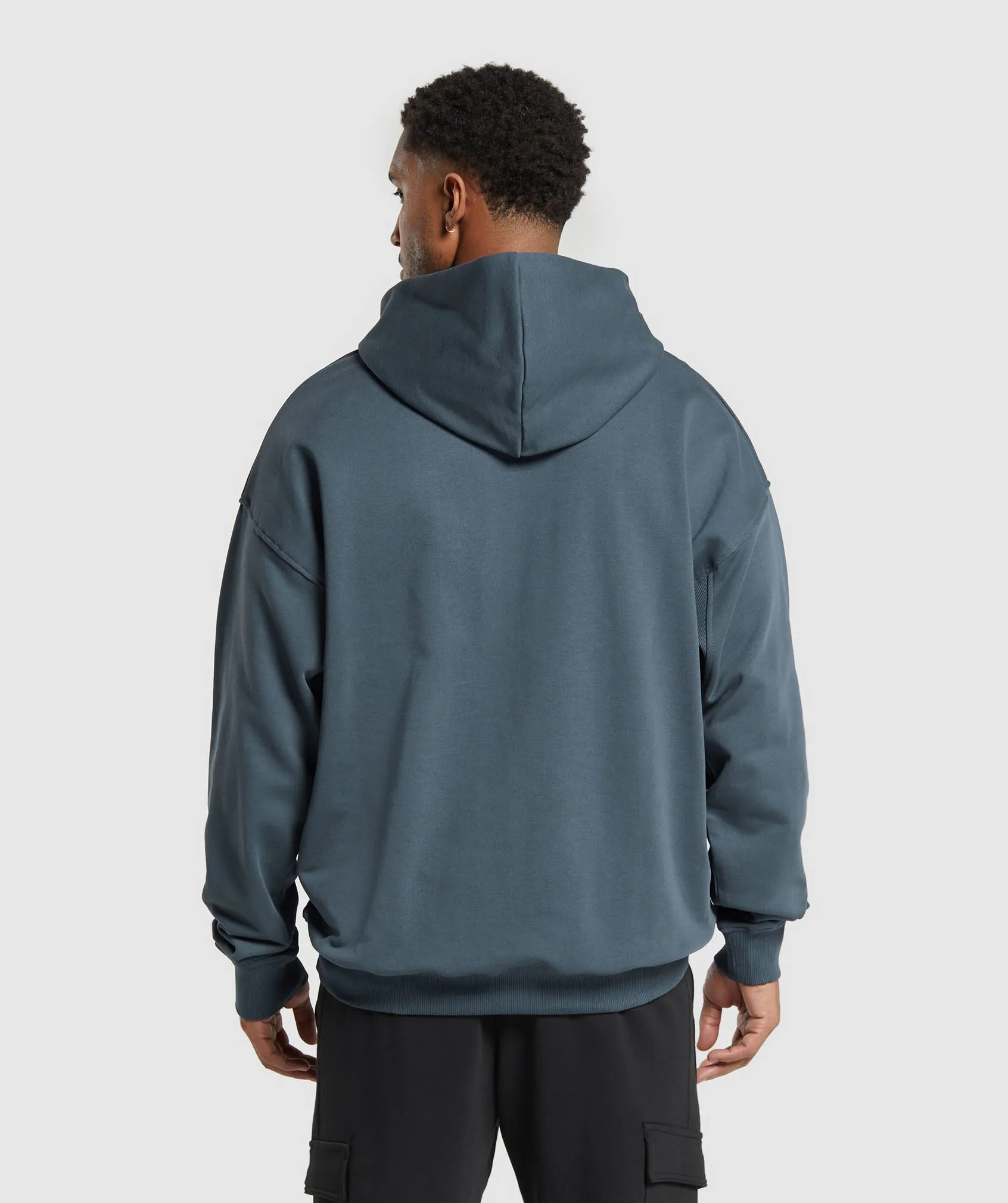 Gymshark Rest Day Essentials Hoodie - Titanium Blue sold by Gymshark product image thumbnail 3