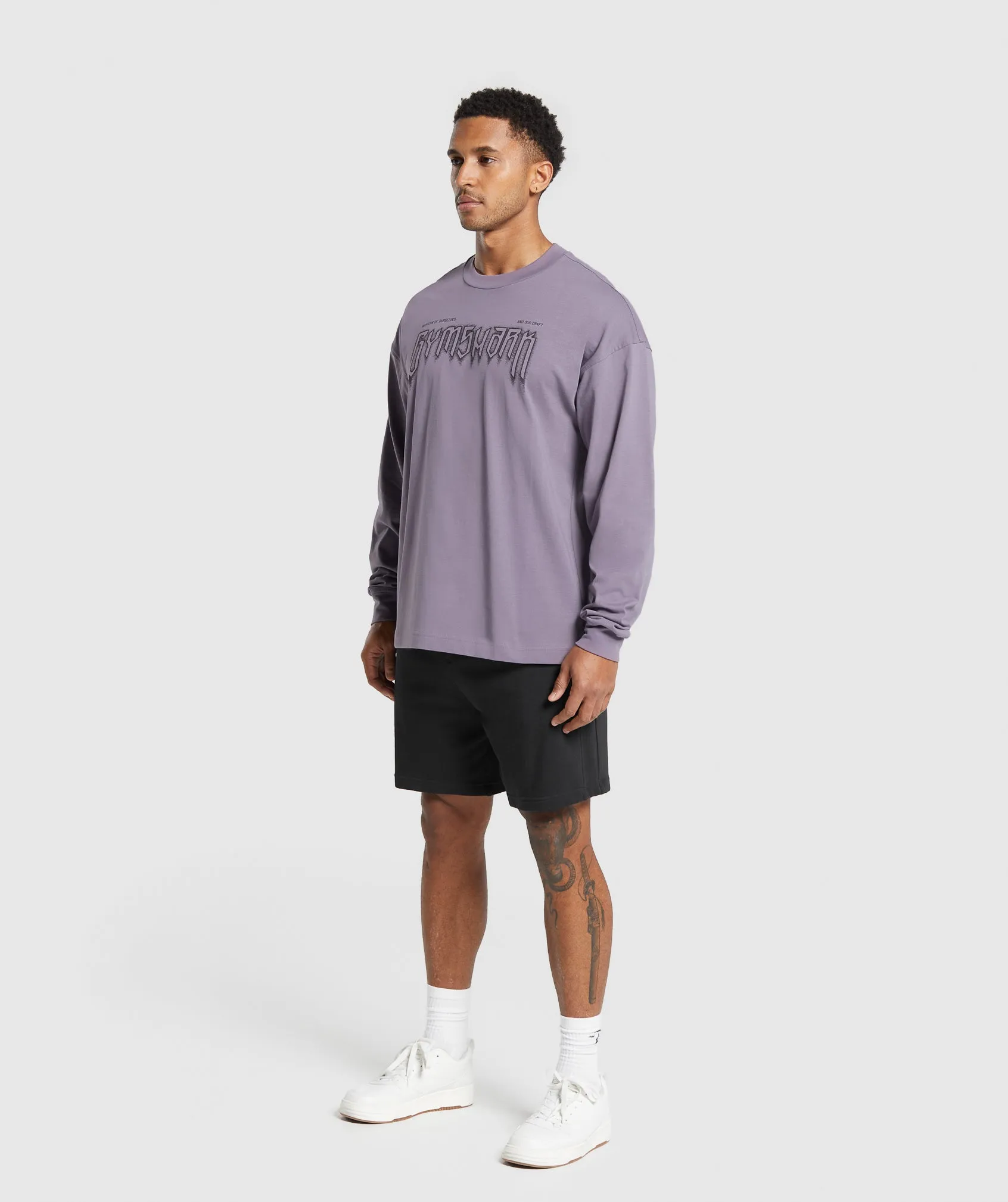 Gymshark Masters of Our Craft Long Sleeve T-Shirt - Fog Purple sold by Gymshark product image thumbnail 4