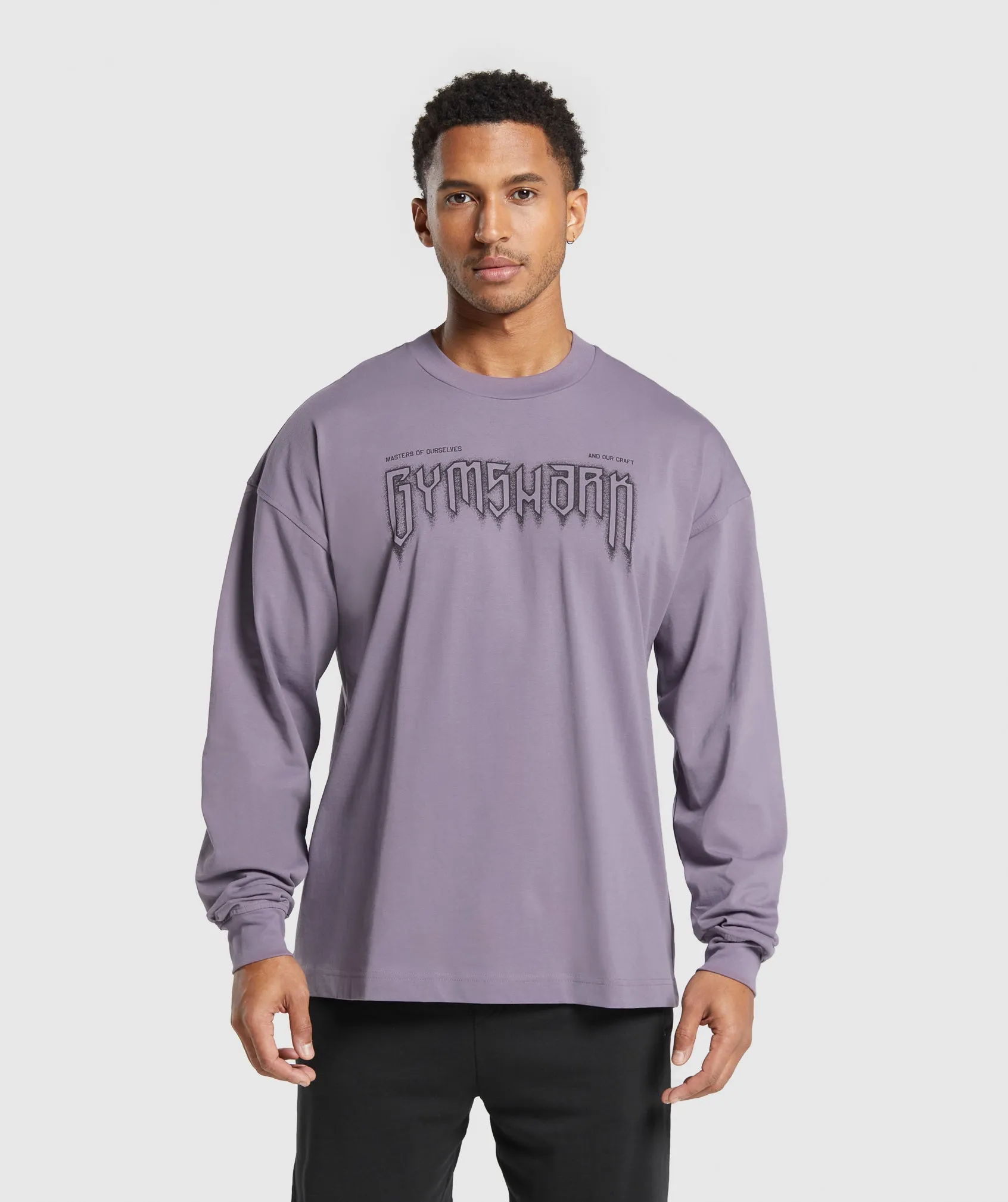 Gymshark Masters of Our Craft Long Sleeve T-Shirt - Fog Purple sold by Gymshark